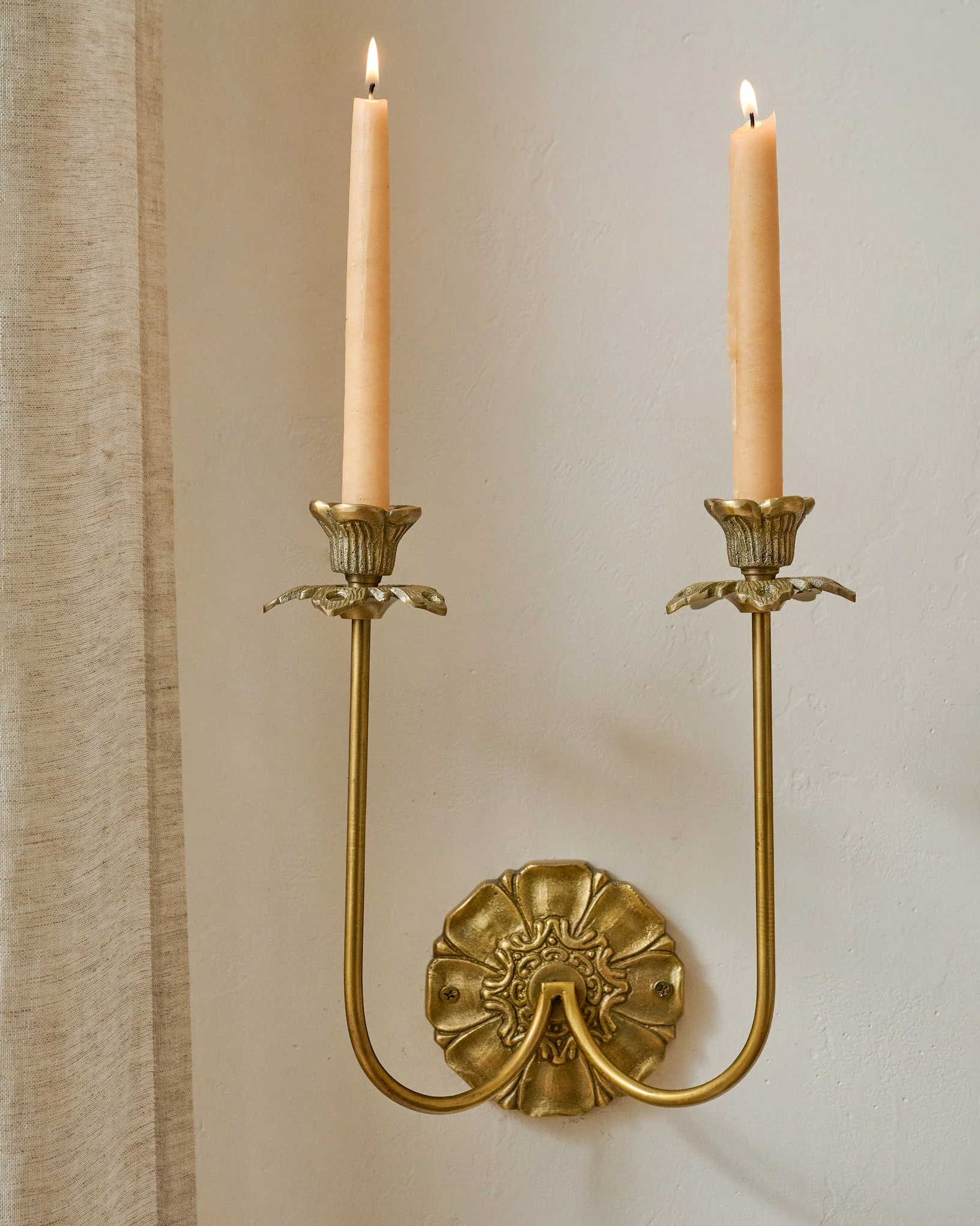 Adeline Antique Brass Double Wall Sconce