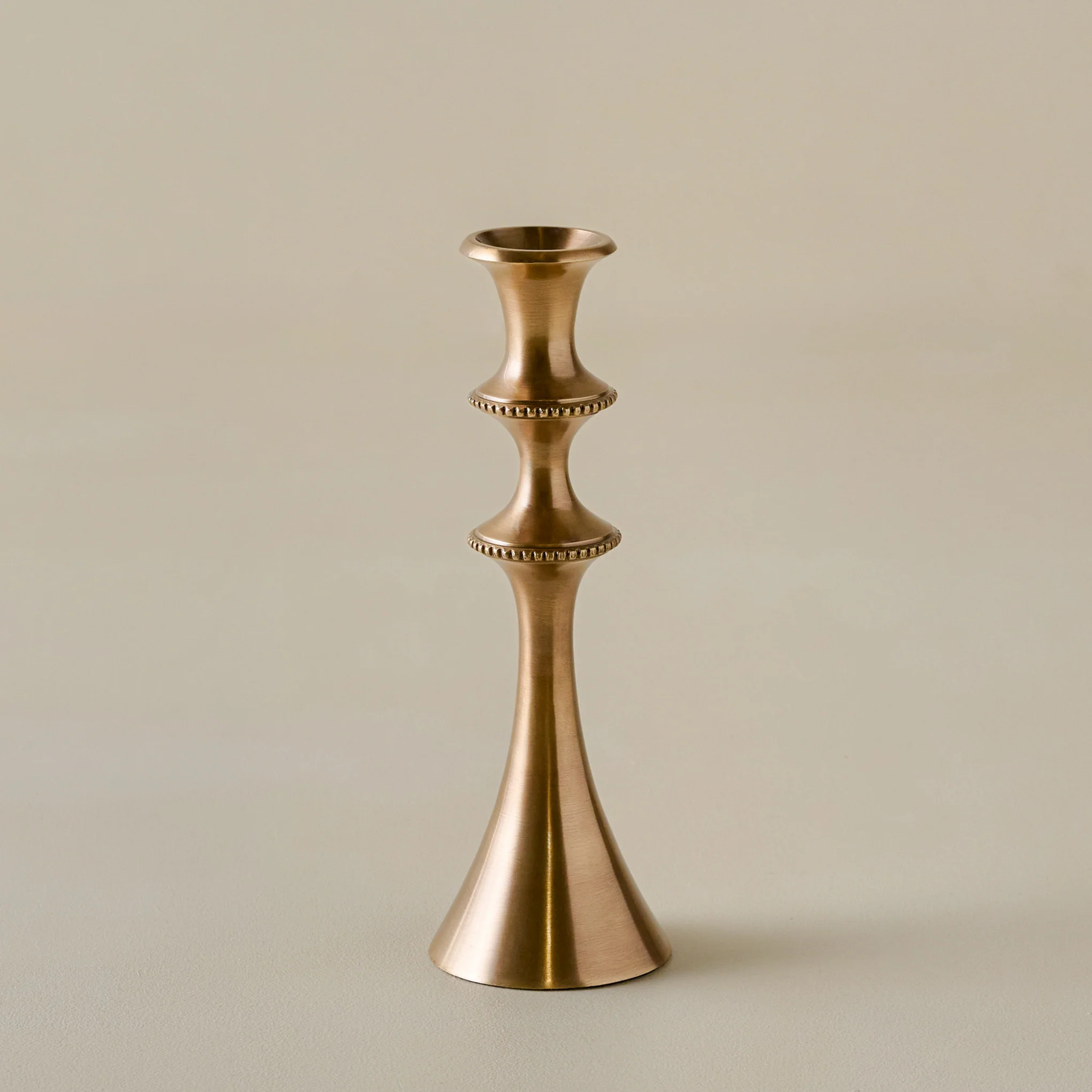 Adler Antiqued Brass Etched Taper Holder - Image 4
