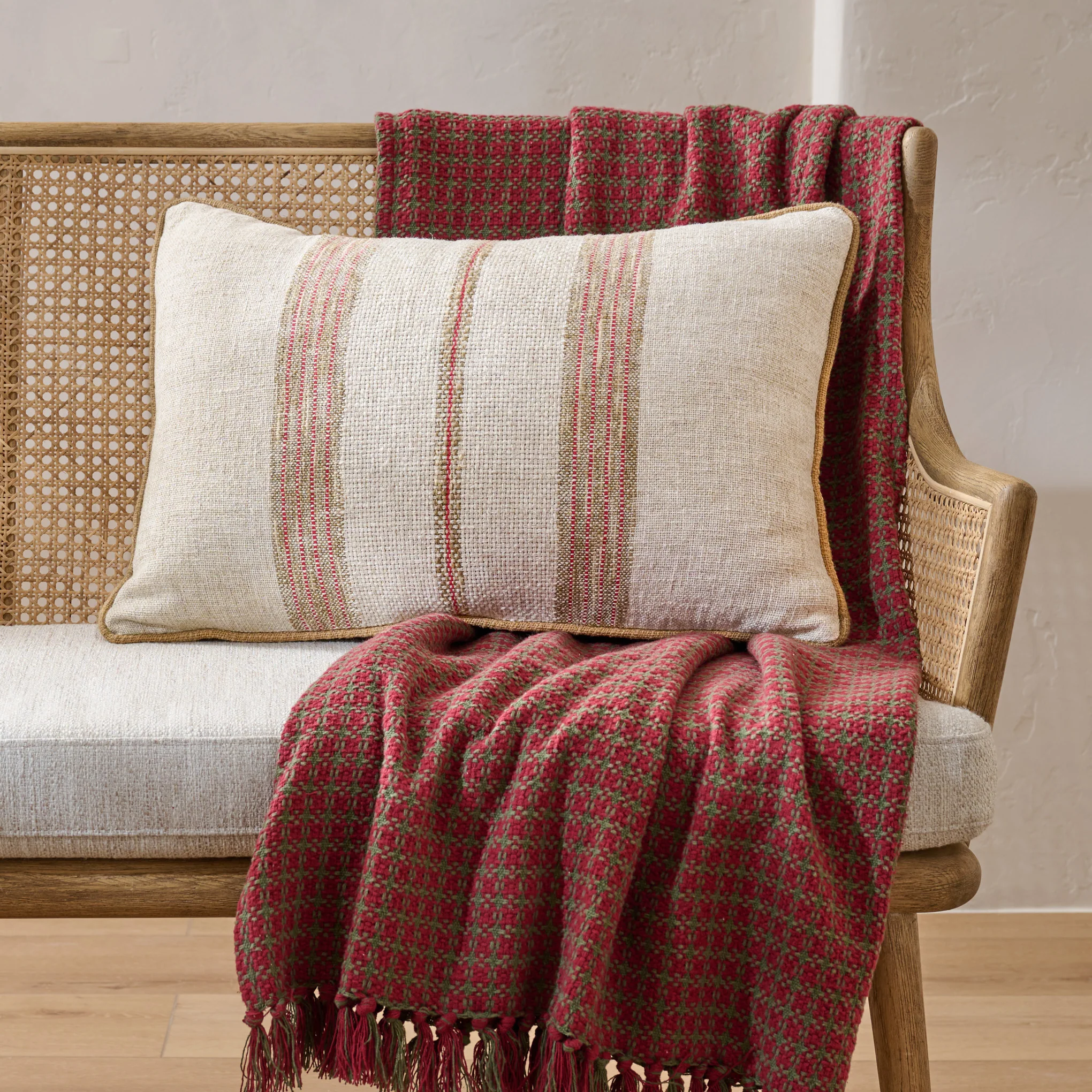 Alpine Stripe Lumbar Pillow - Image 2