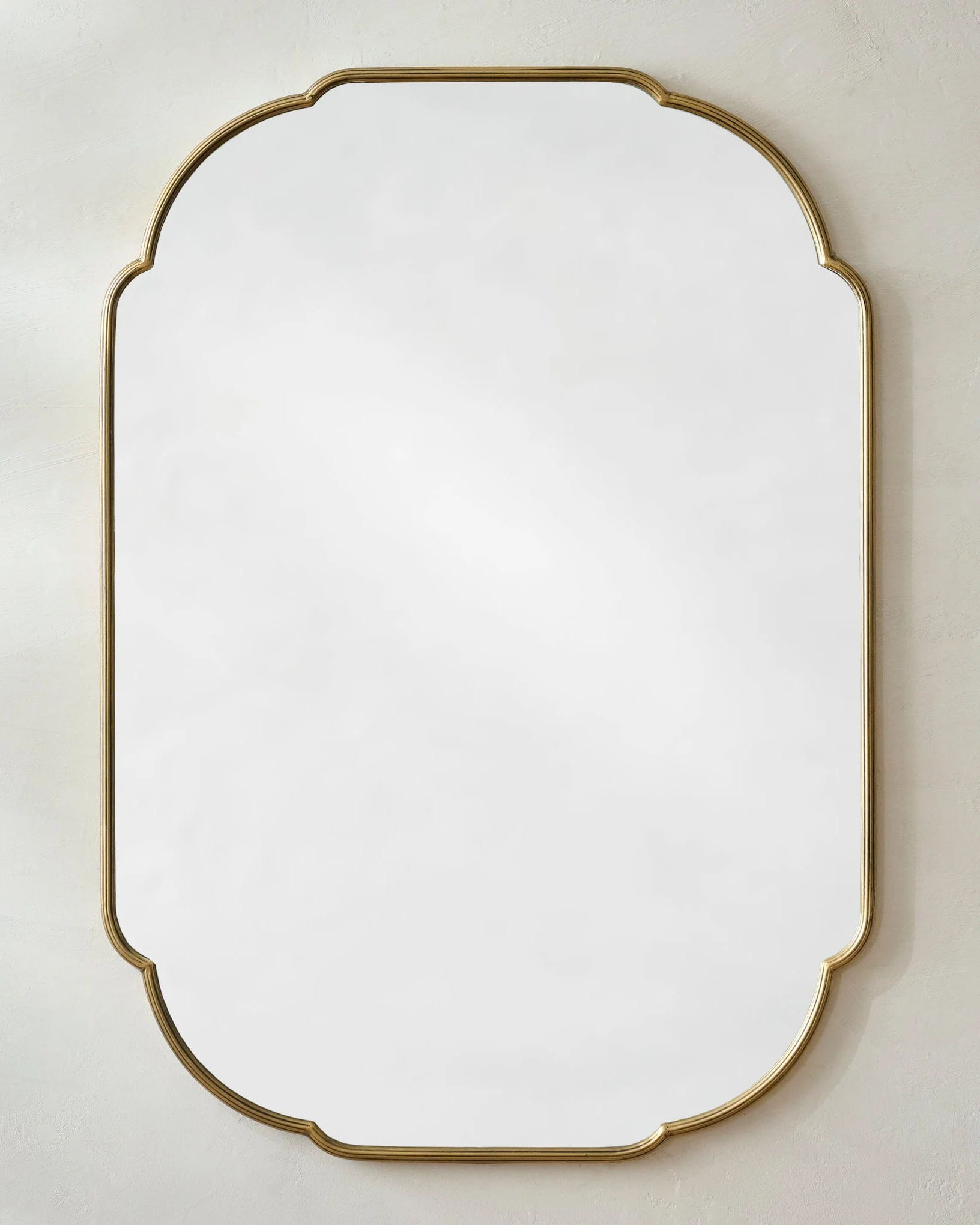 Antique Brass Luna Mirror - Image 2