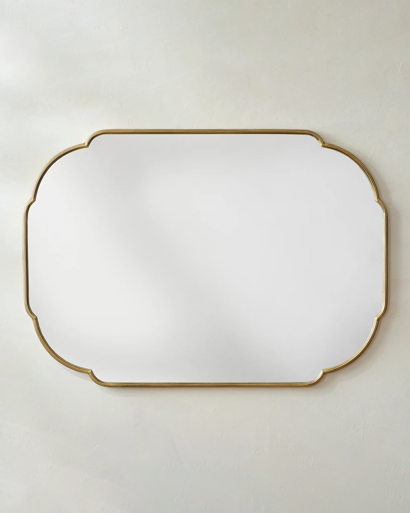 Antique Brass Luna Mirror - Image 3