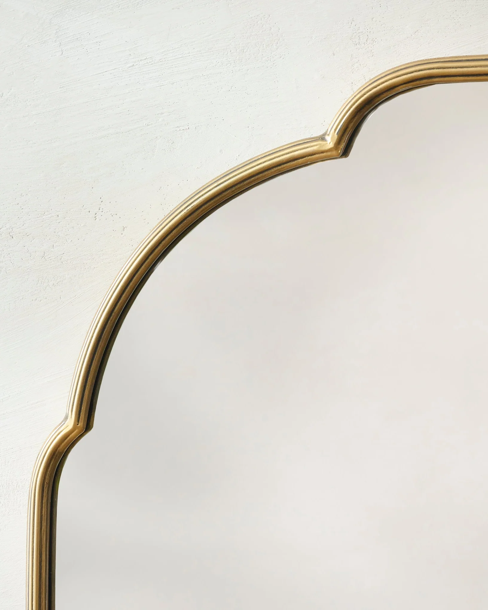 Antique Brass Luna Mirror - Image 4