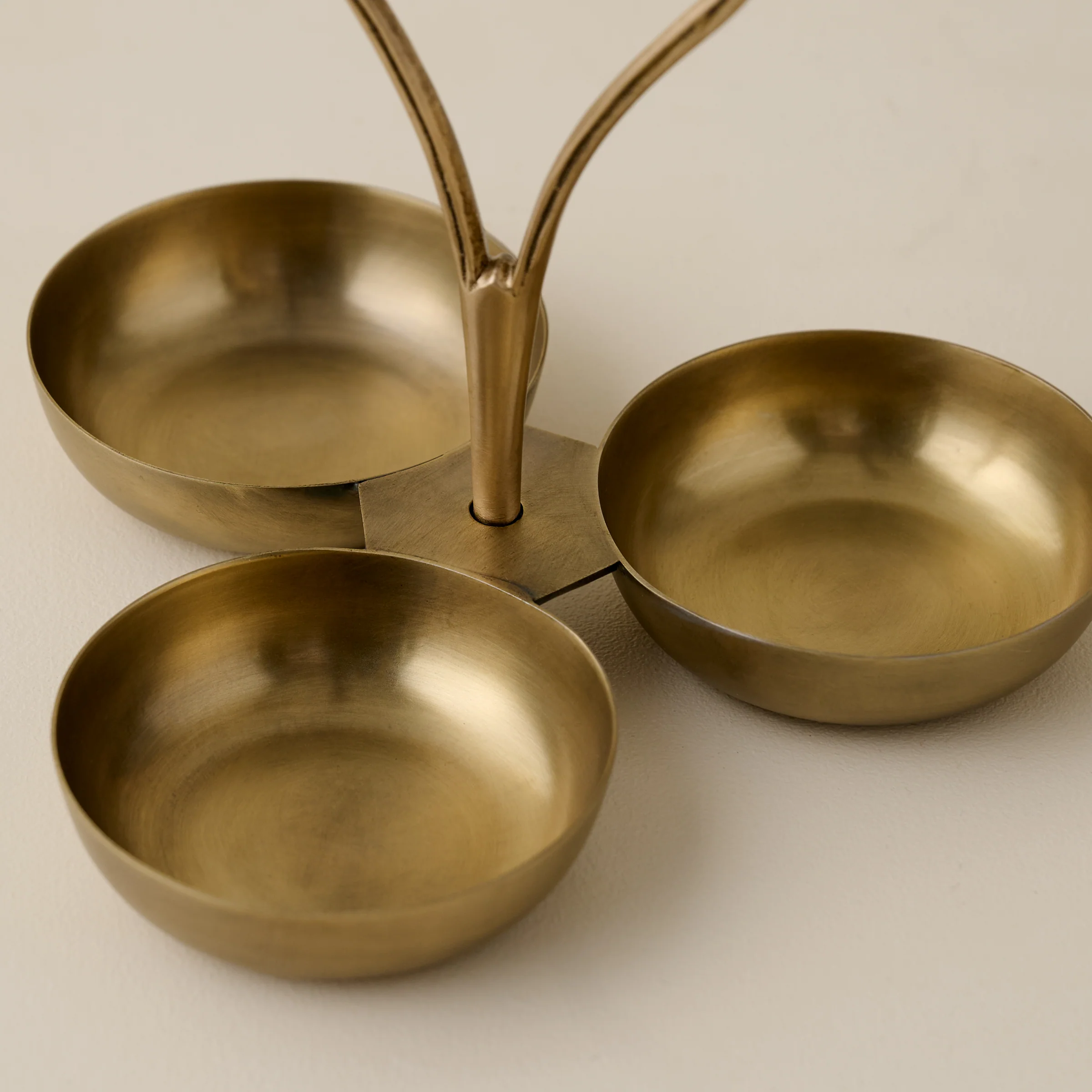 Antique Brass Mini Snack Bowl Server - Image 3