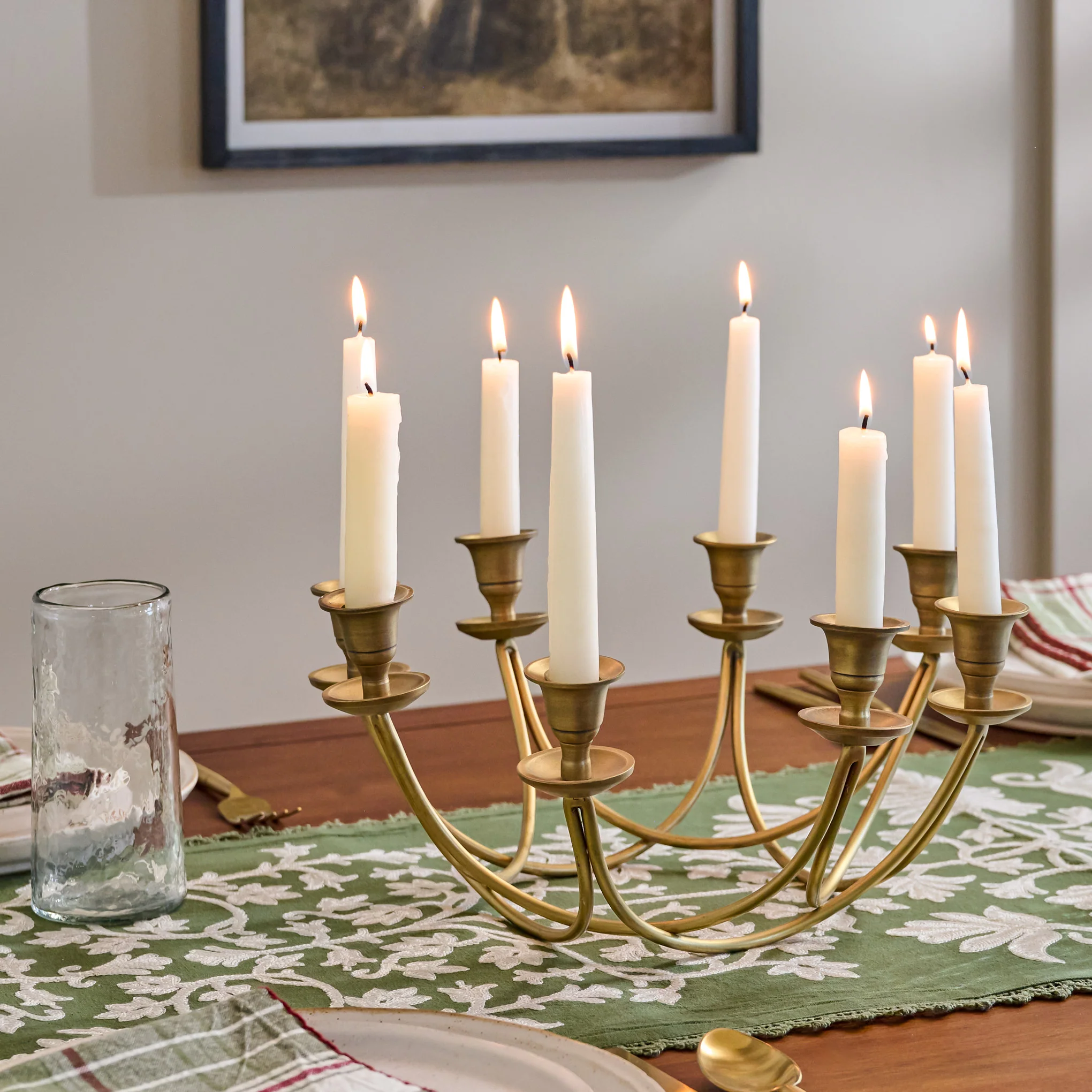 Antique Brass Stacking Candelabra