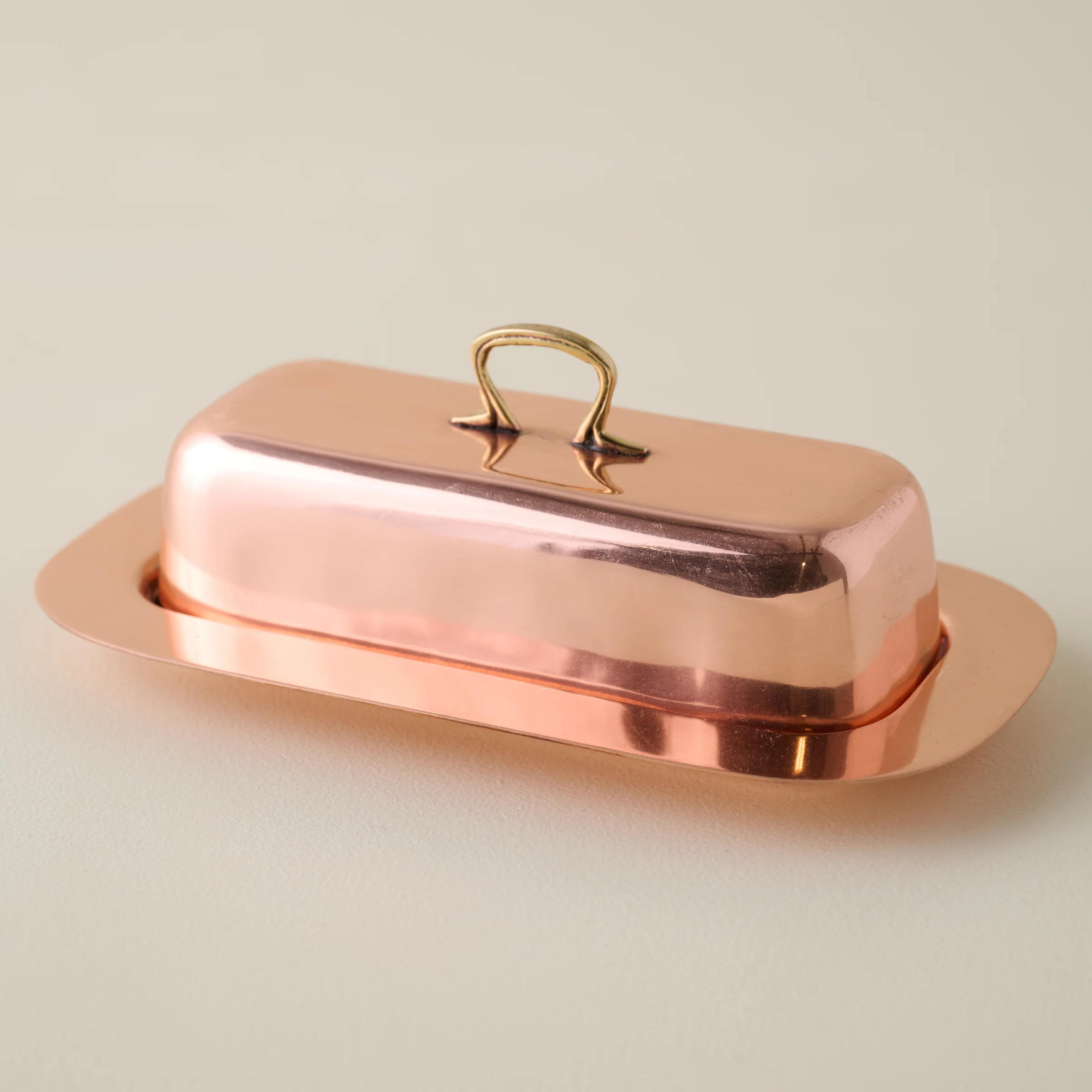 Antique Copper Butter Dish - Image 2
