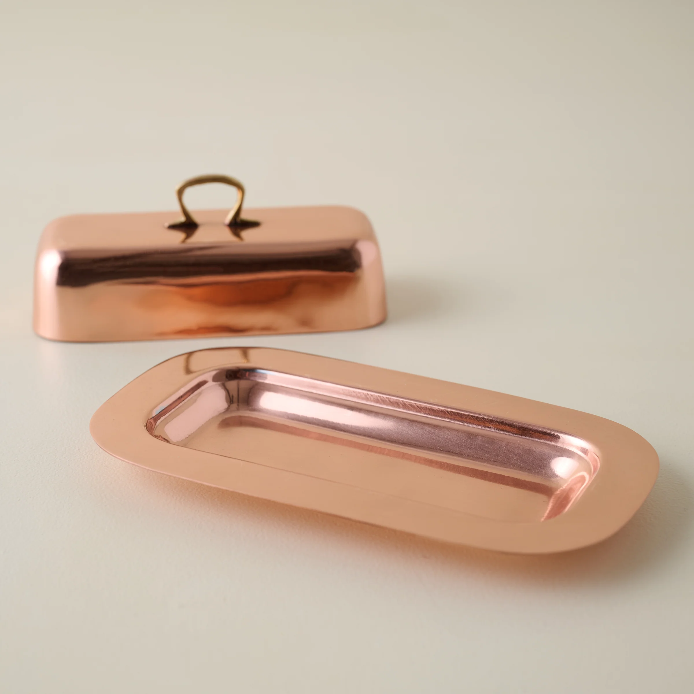 Antique Copper Butter Dish - Image 3