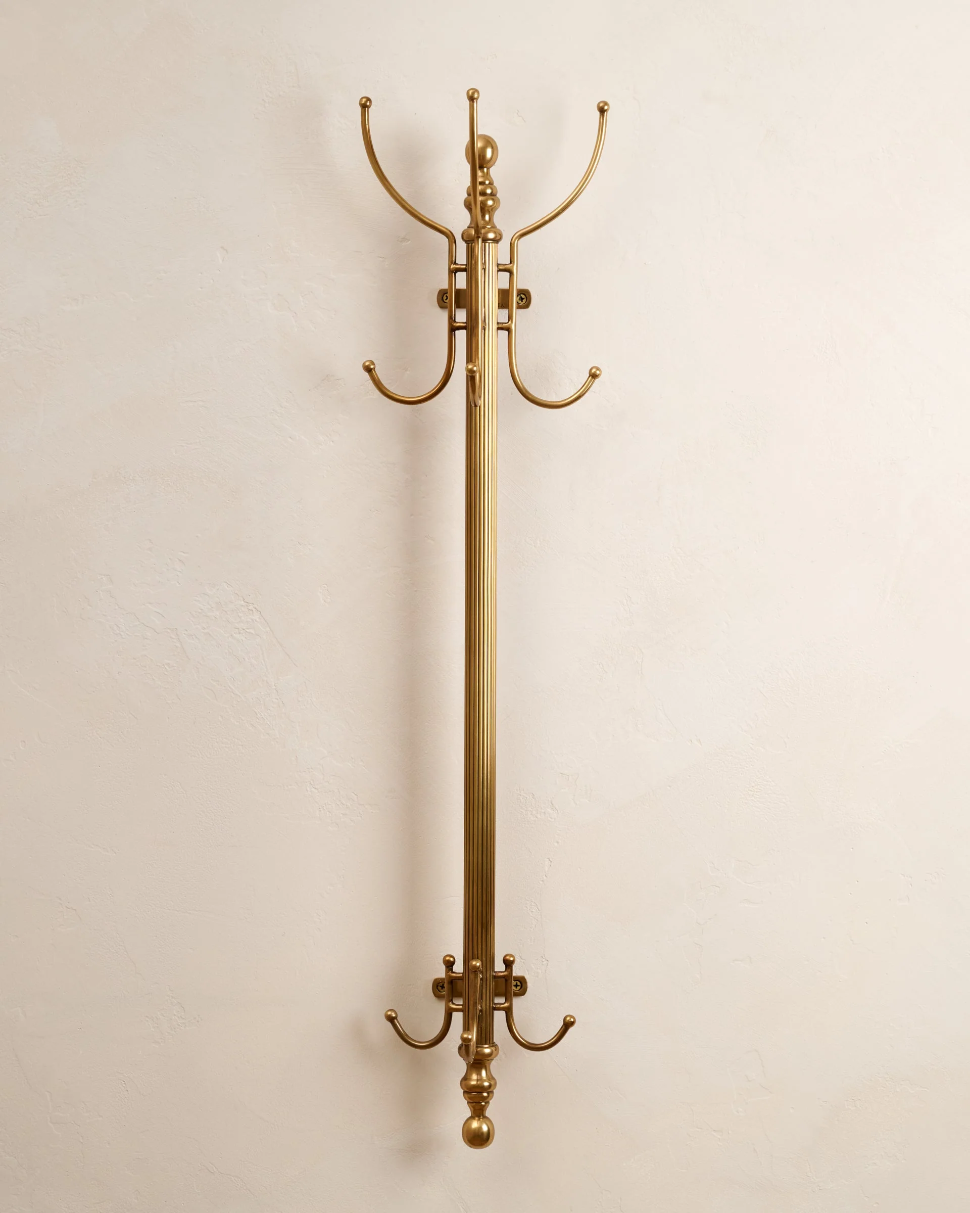Solid Brass Vertical Coat Rack - Image 2