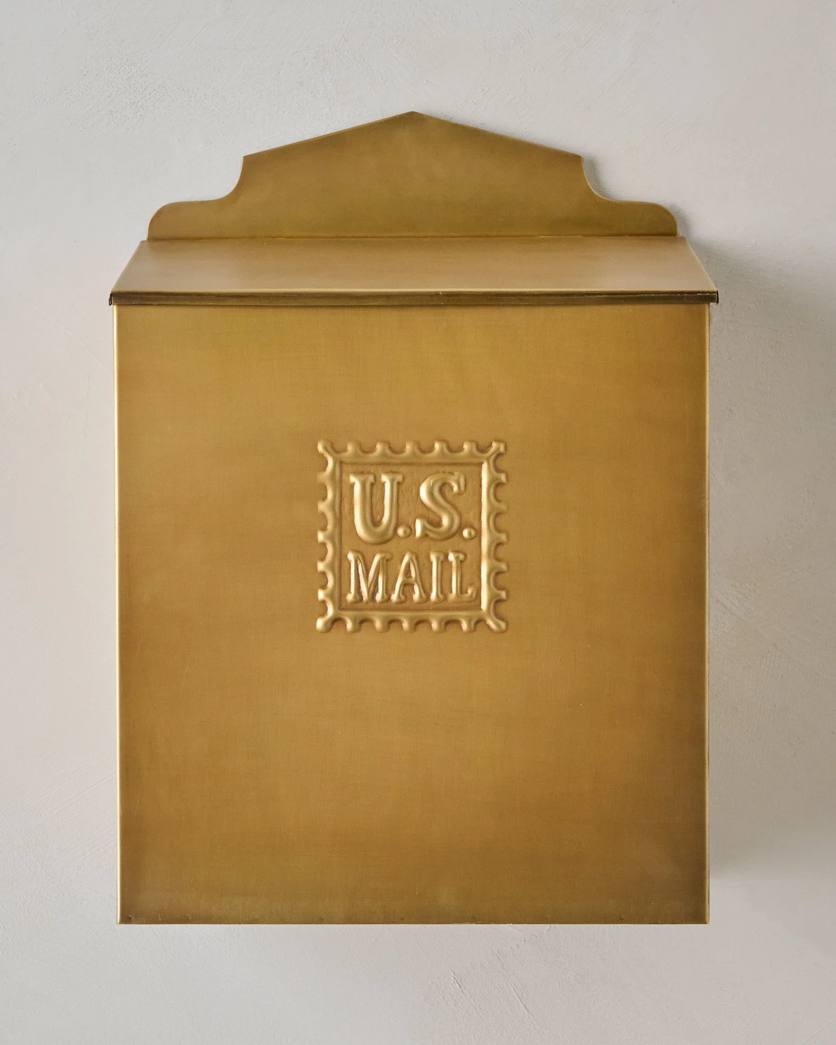 Antique Inspired Brass Mail Box - Image 3