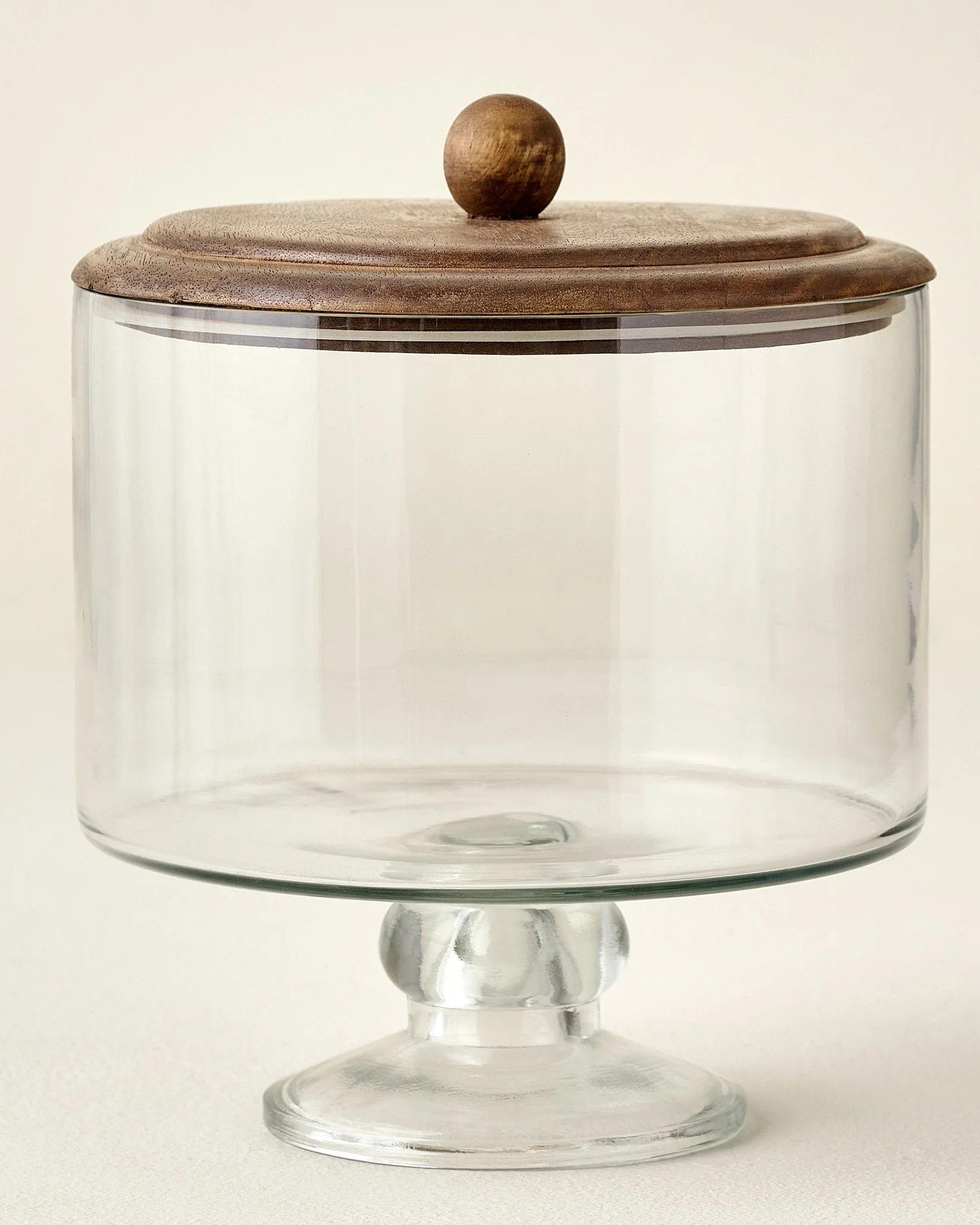 Wood + Glass Trifle Dish - Image 2