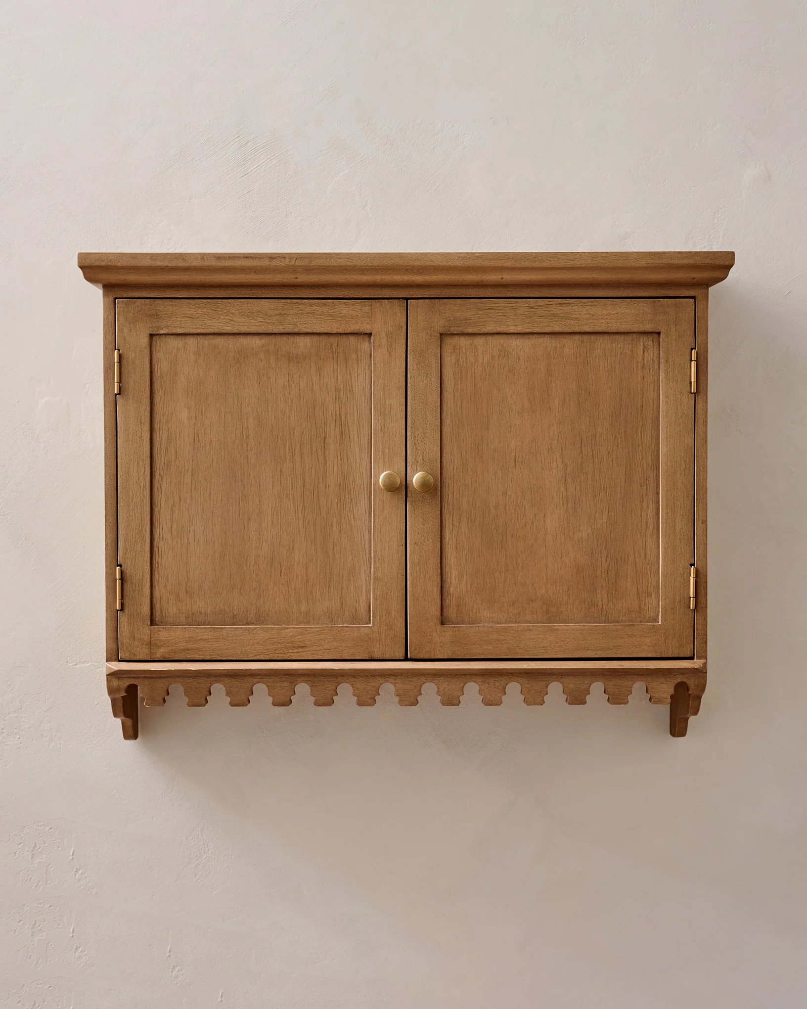 Archie Scalloped Wood Wall Cabinet - Image 2