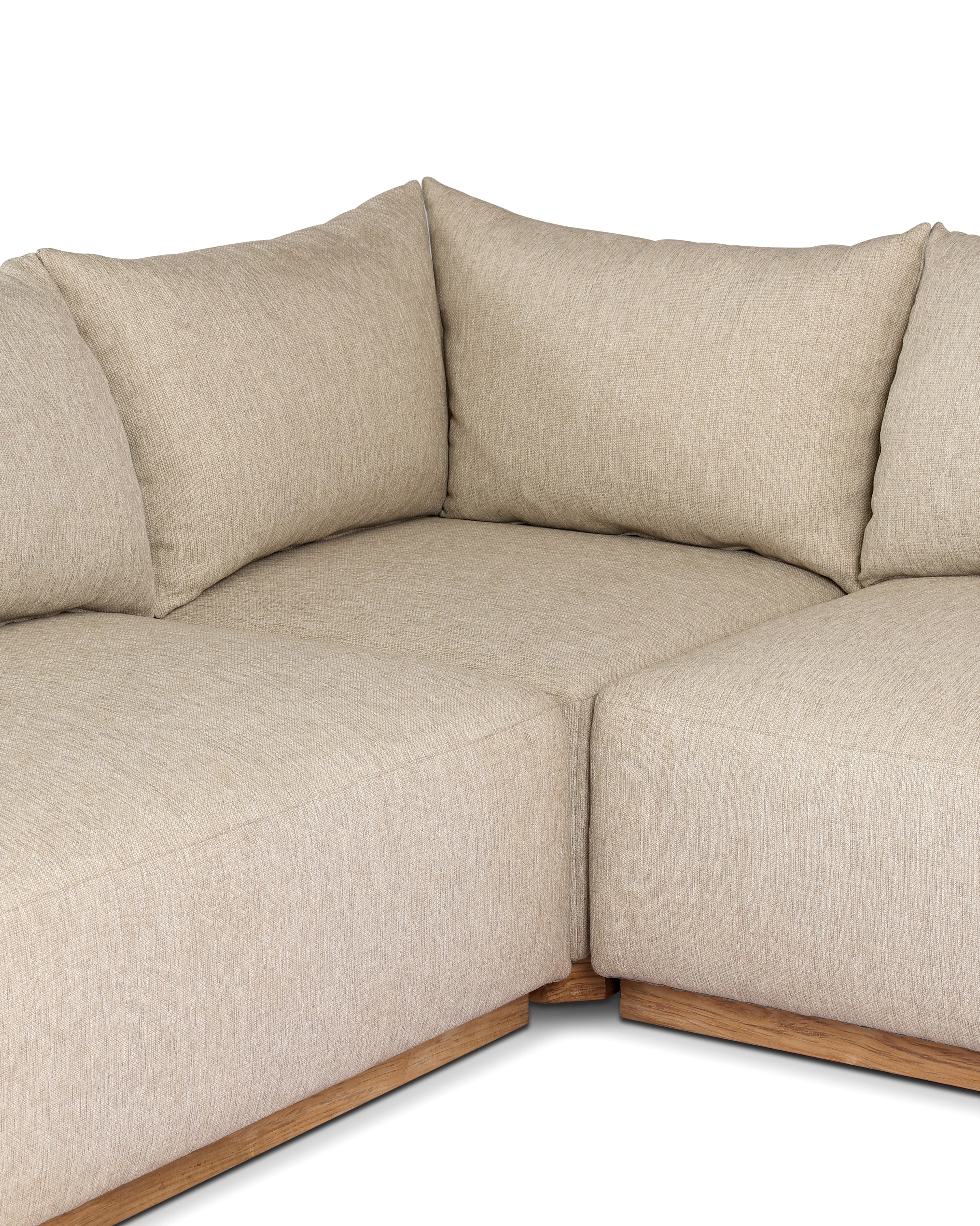 Augustine Outdoor Three-Piece Sectional - Image 4