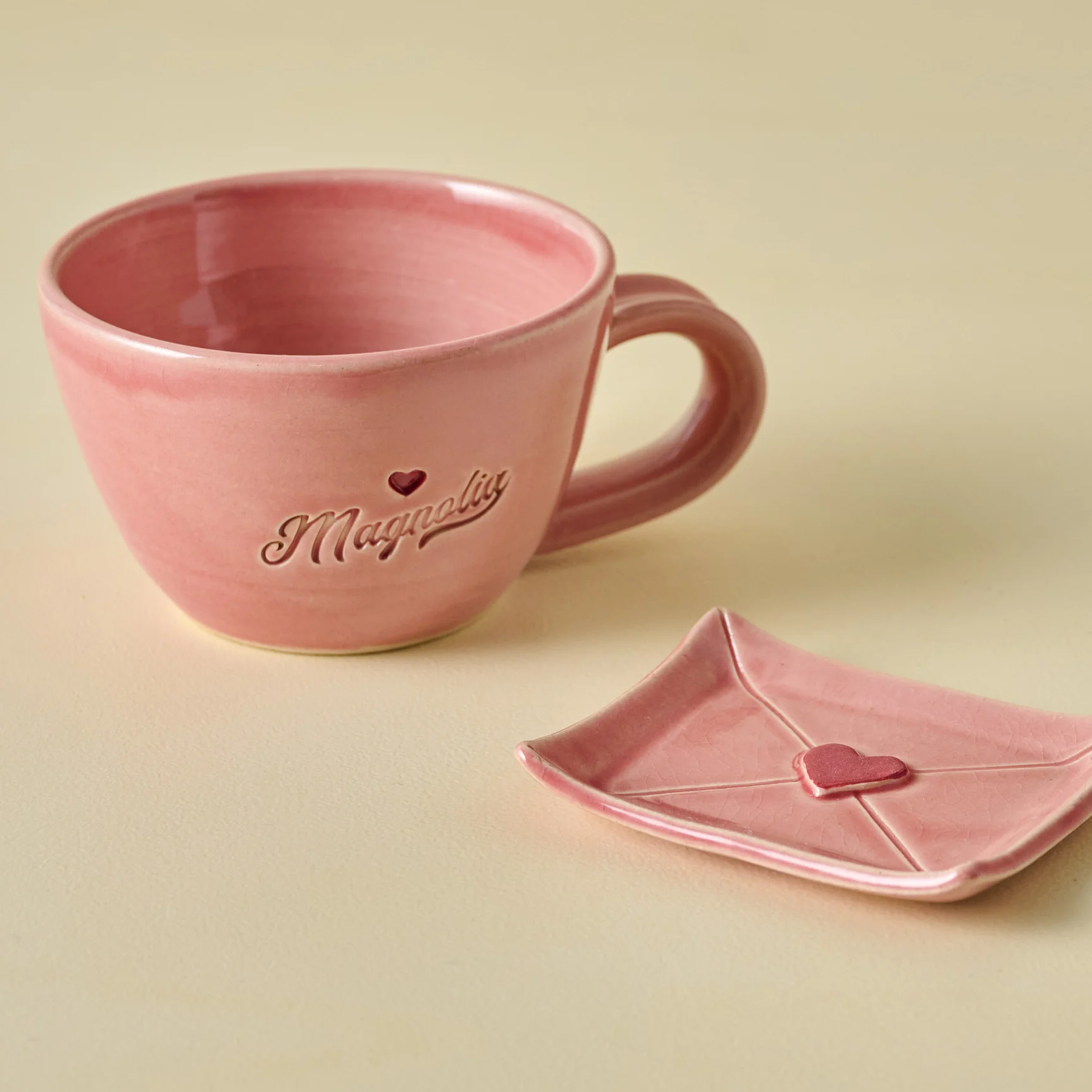 Black Oak Artisan Magnolia Heart Mug - Image 3