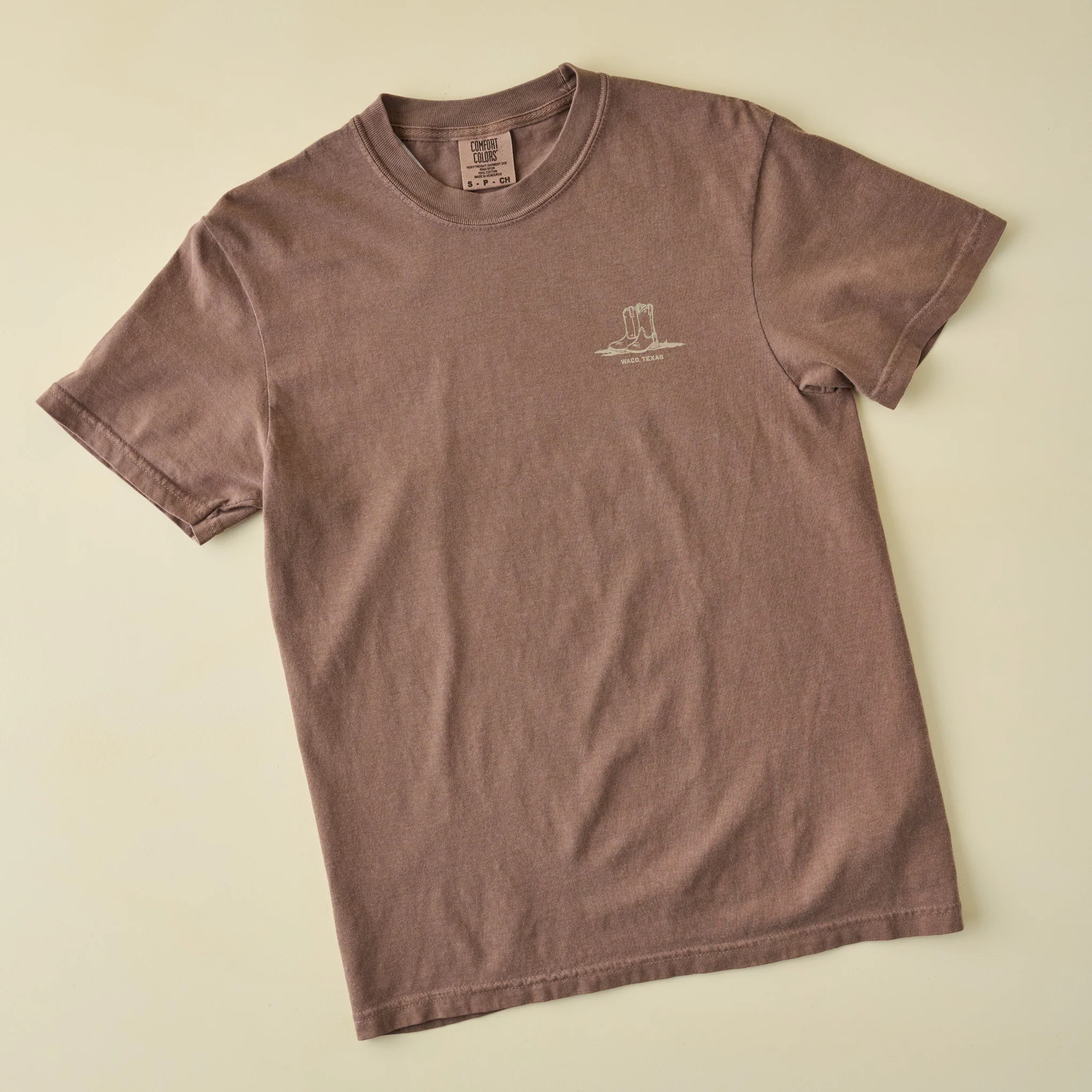Blame It All On My Boots Brown Short Sleeve Shirt - Image 2
