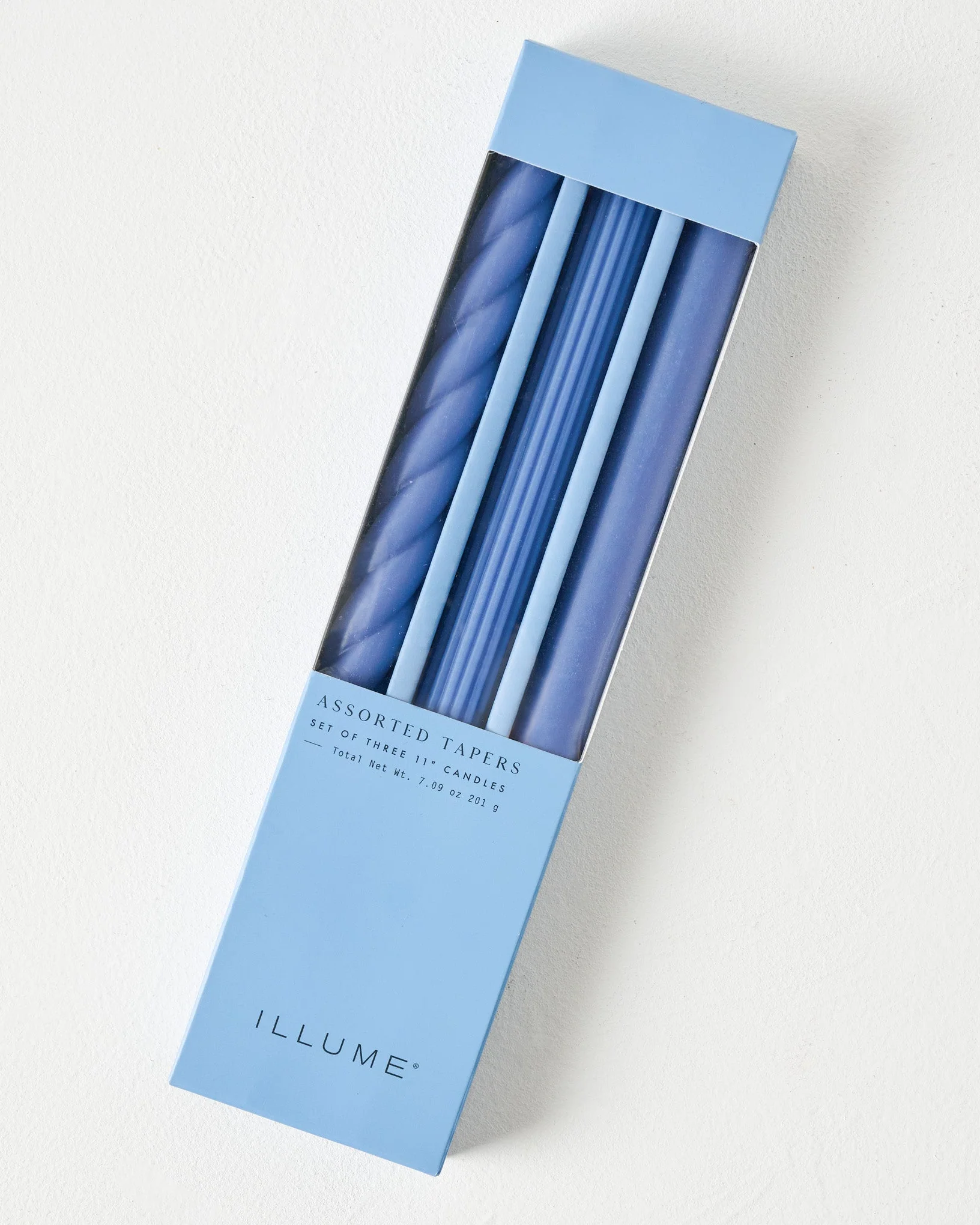 Assorted Blue Taper Candle Set - Image 2