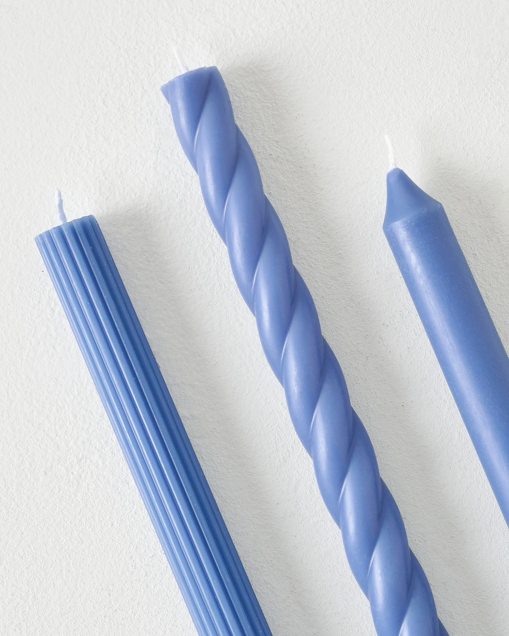 Assorted Blue Taper Candle Set - Image 3