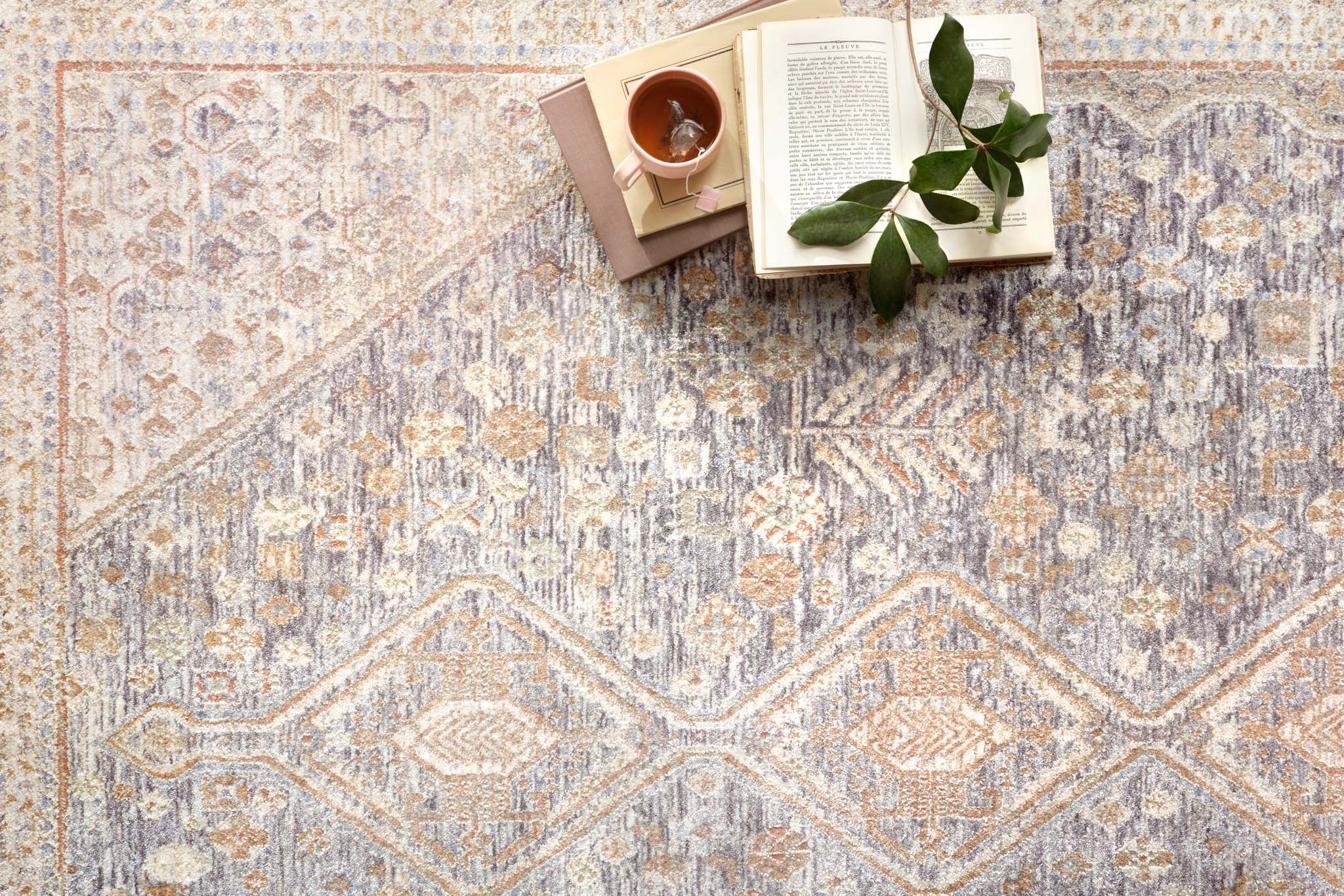 Carlisle Blue Ivory Rug - Image 5