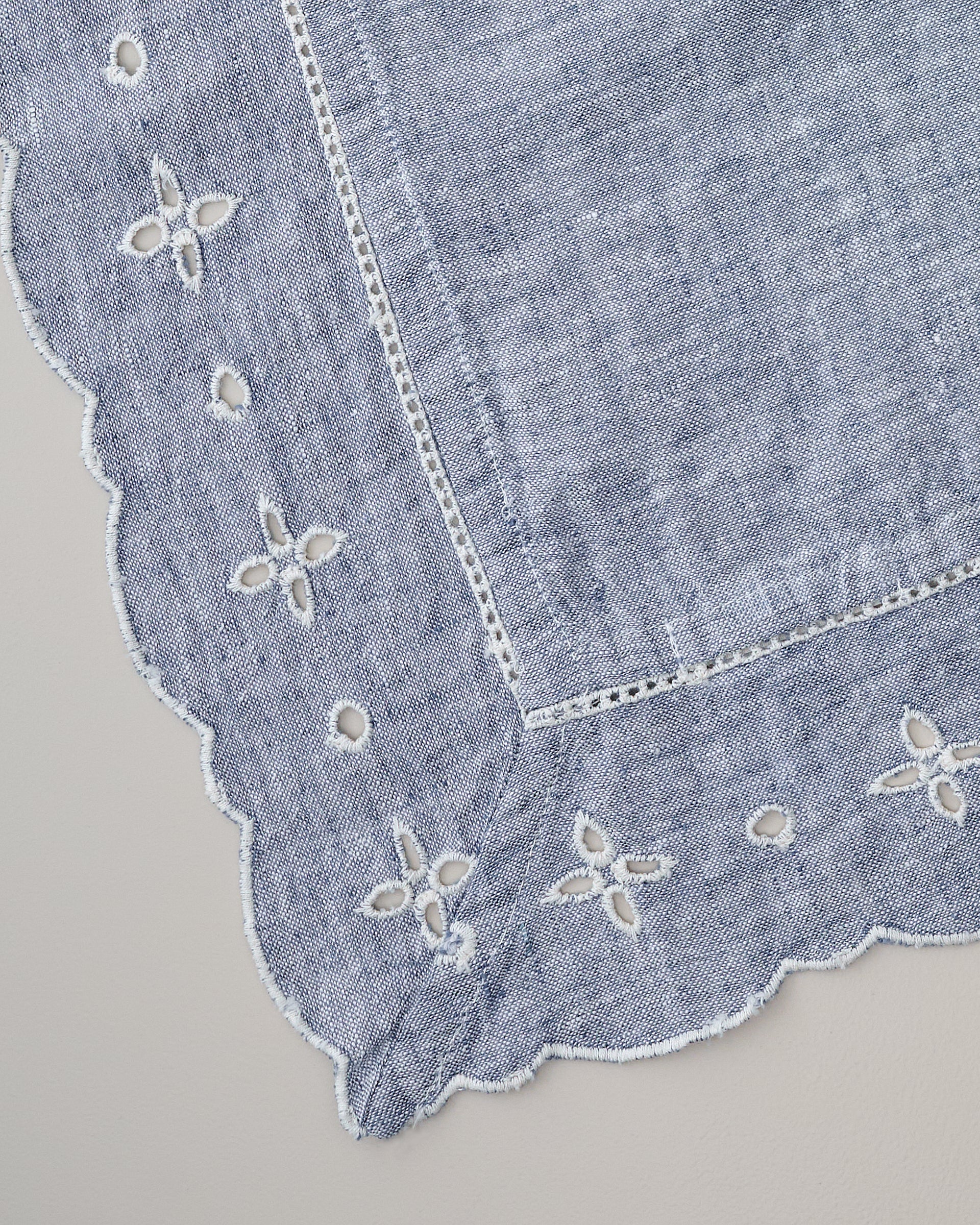 Chambray Eyelet Napkin Set of Four - Image 2