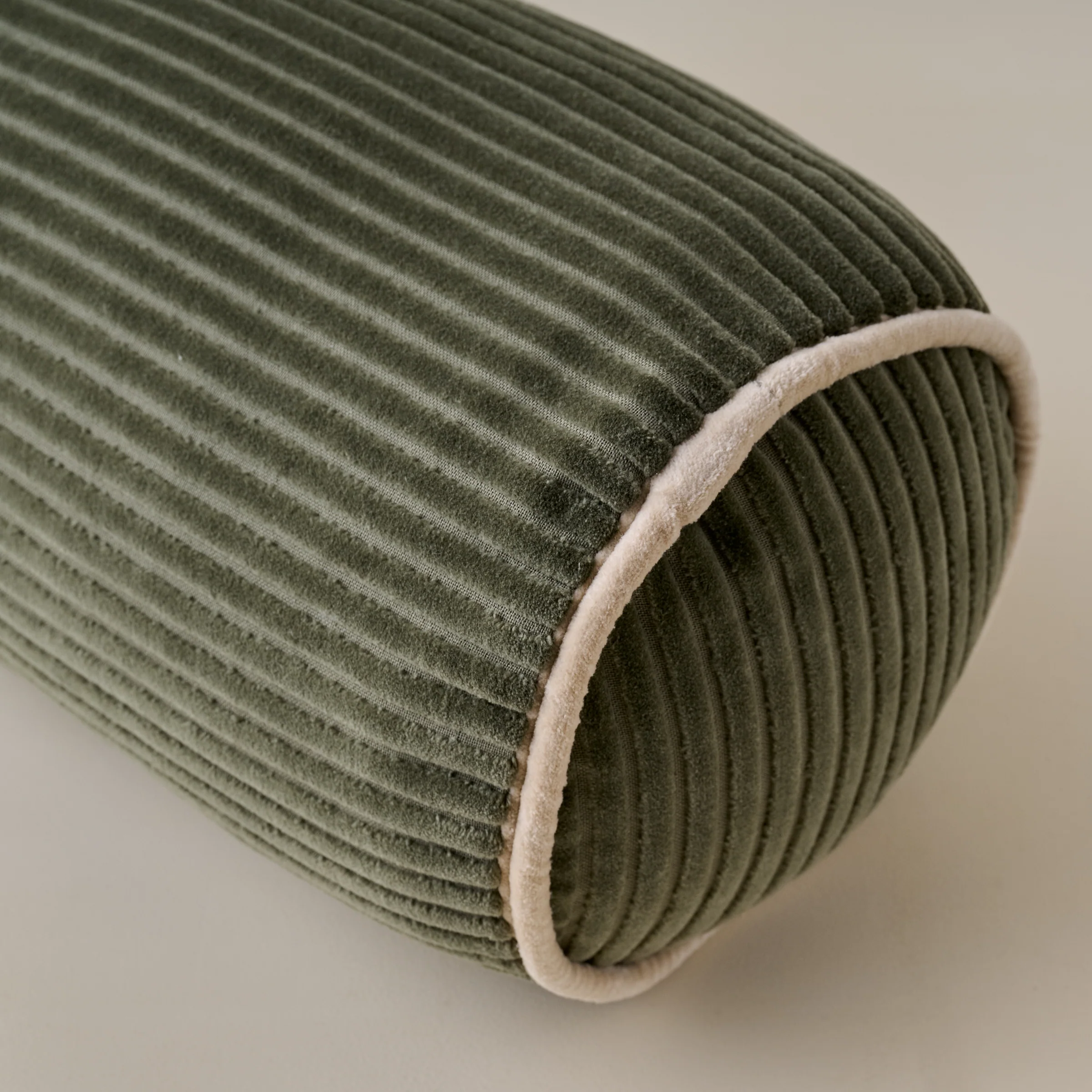 Channeled Velvet Bolster Pillow - Image 6