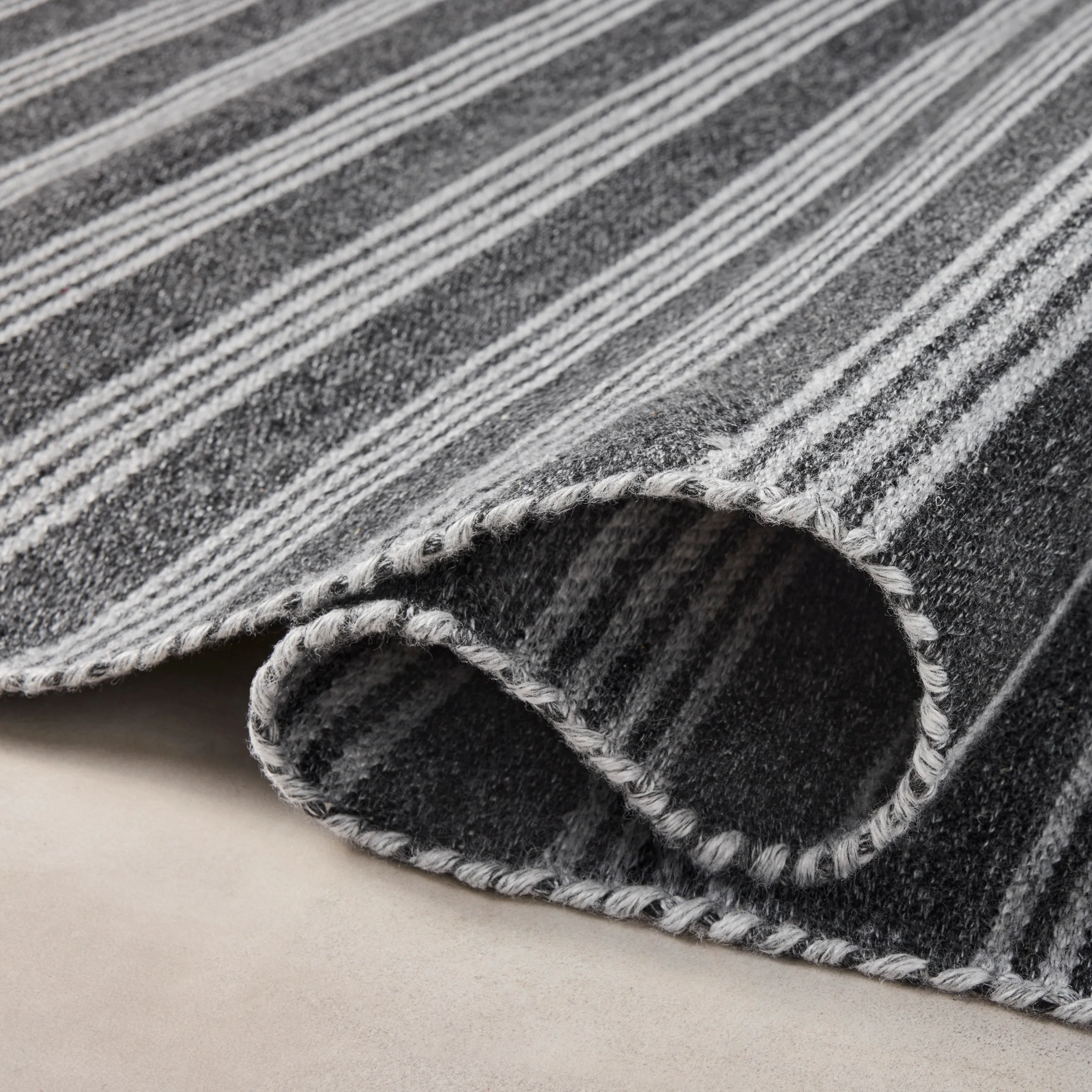 Charlie Charcoal Grey Rug - Image 3