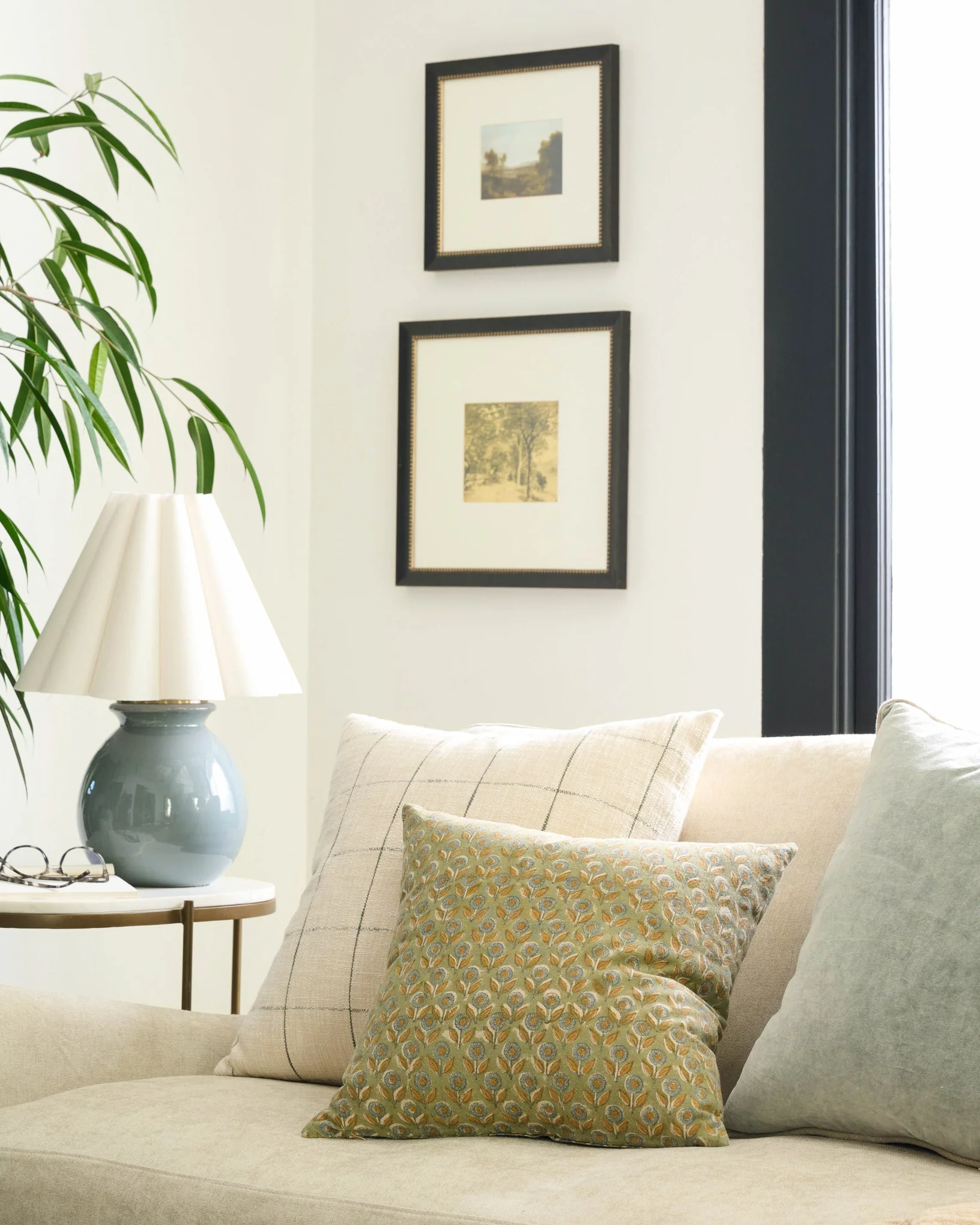 Claire Floral Printed Pillow - Image 3