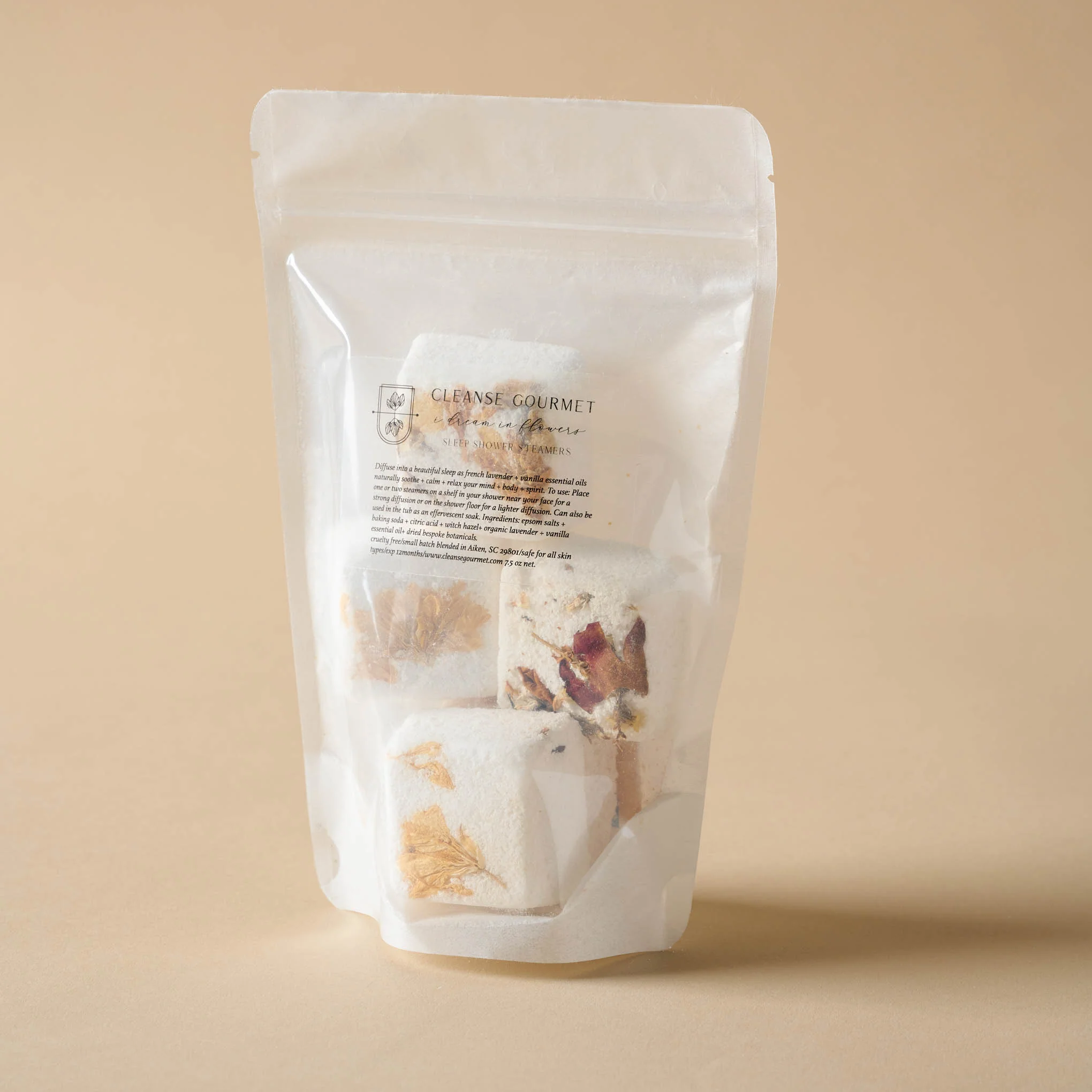 Cleanse Gourmet Dream In Flowers Shower Steamers 5 Pack - Image 2