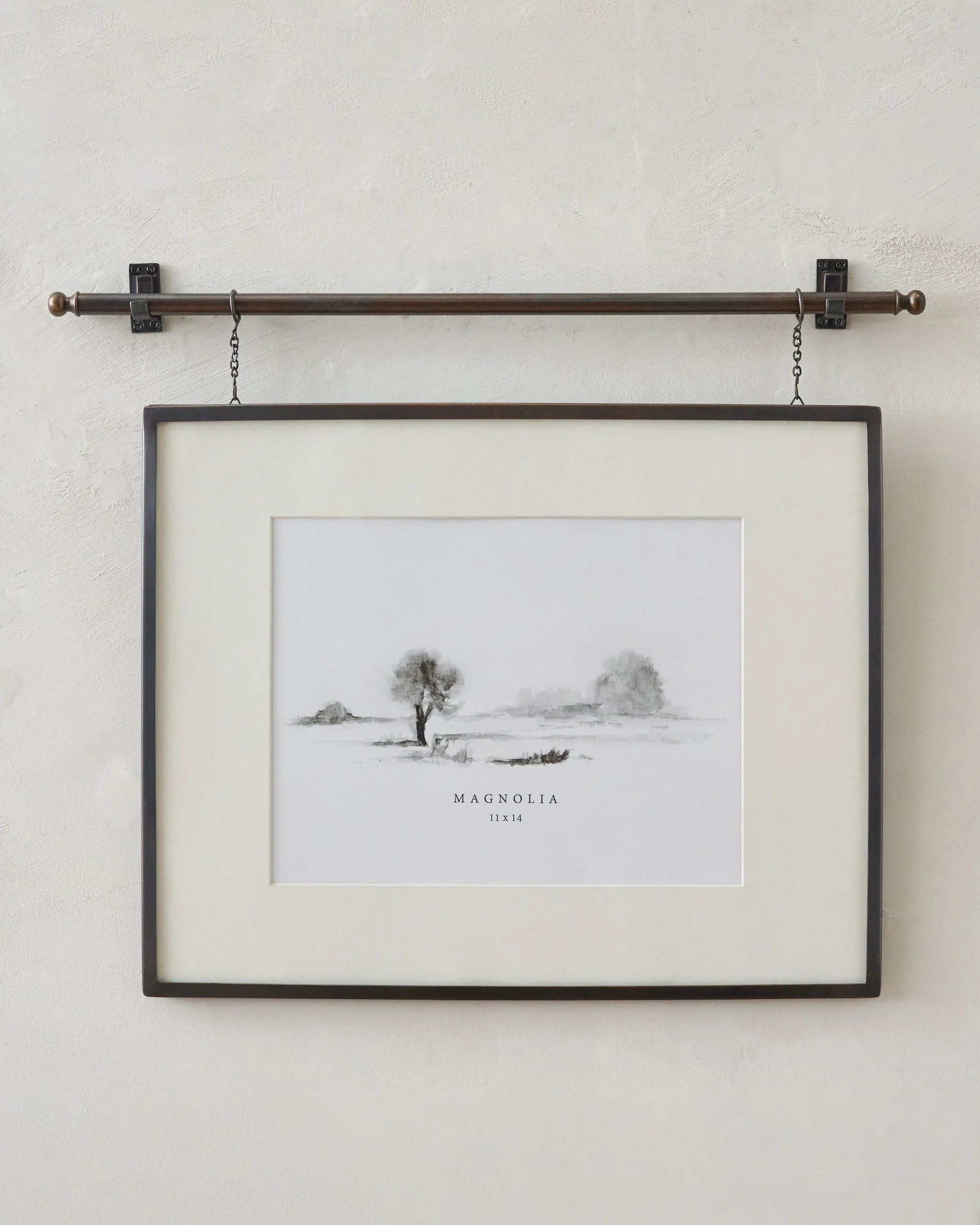 Colleen Antique Bronze Rail Picture Frame - Image 2
