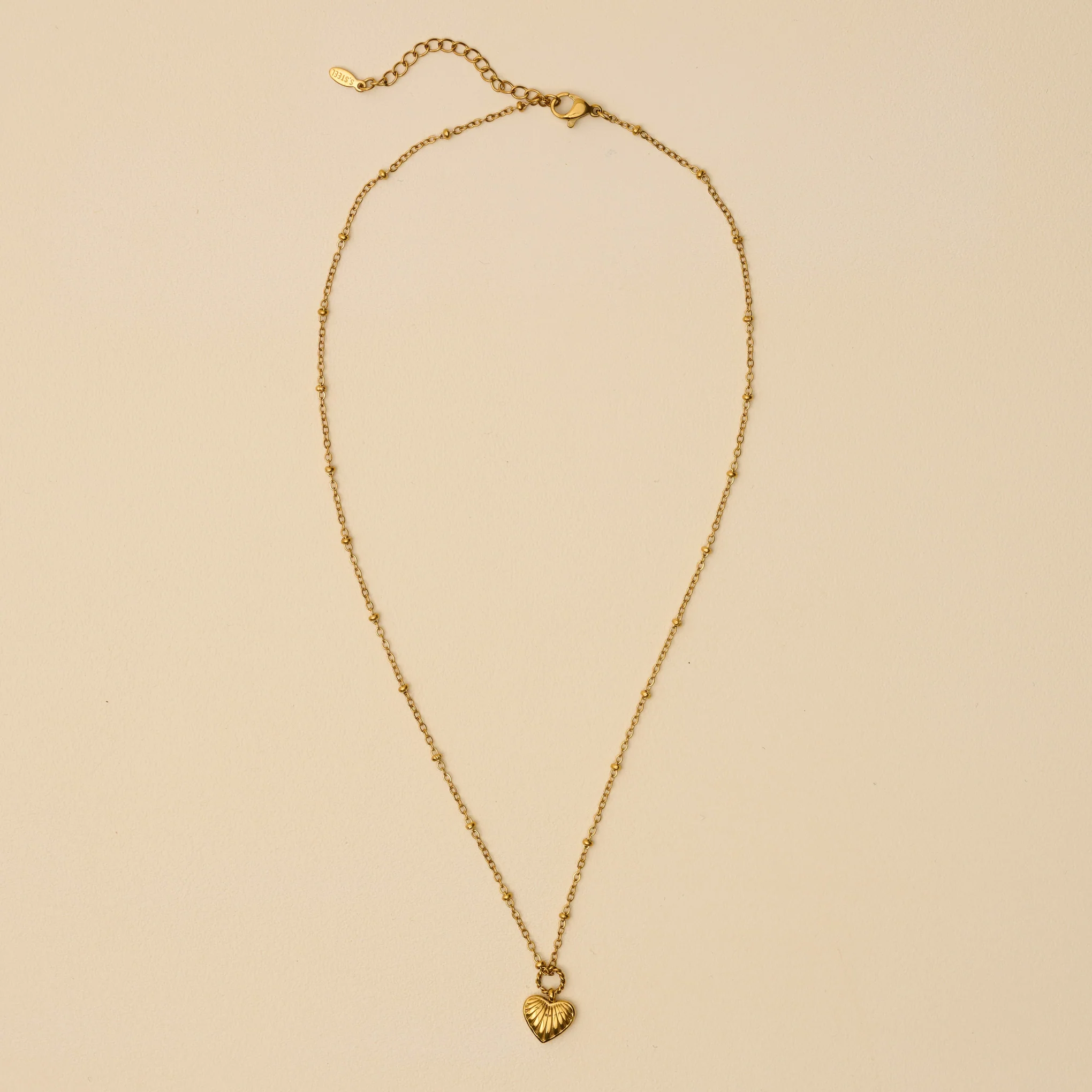 Dainty Braided Heart Necklace - Image 2