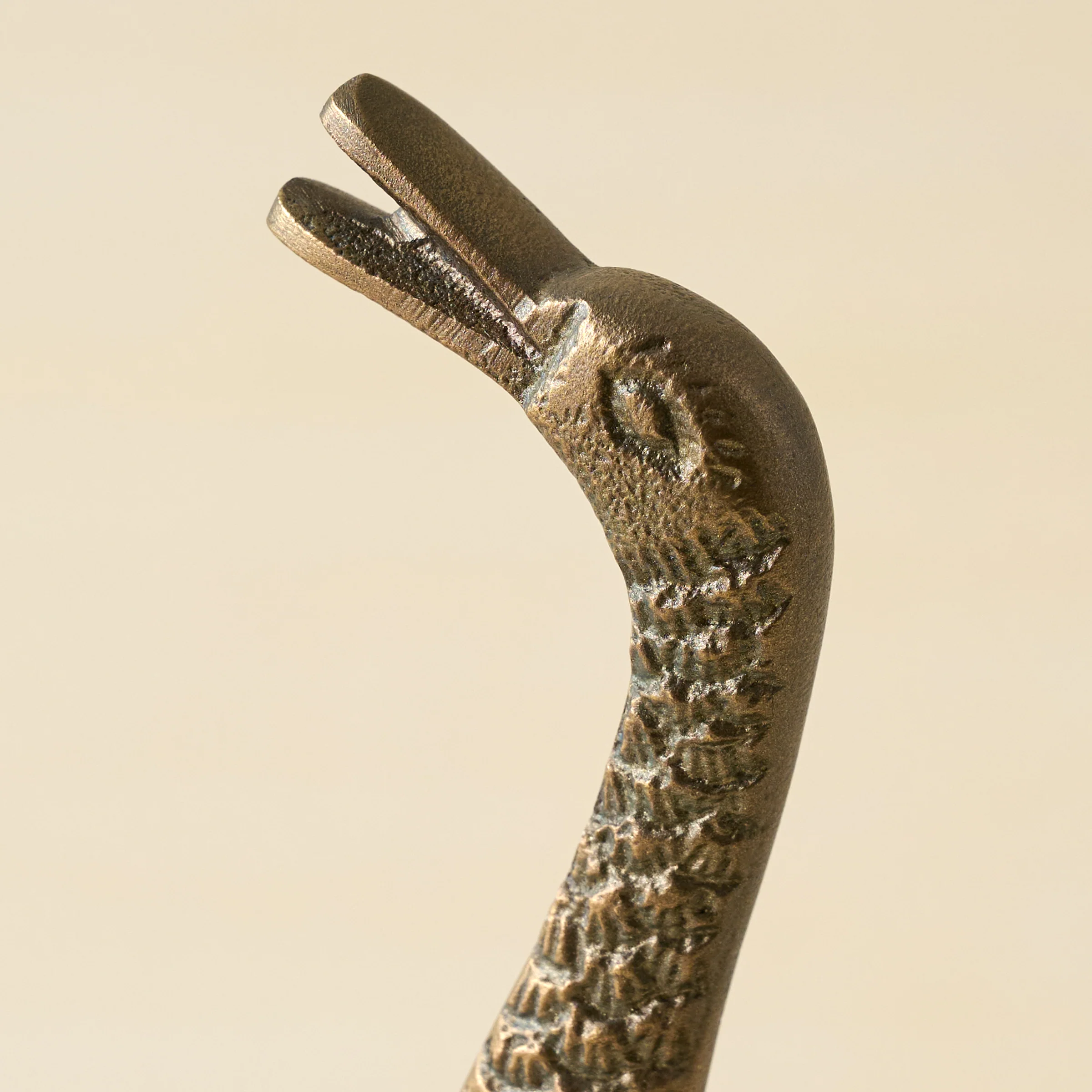 Vintage Inspired Brass Duck Taper Holder - Image 3