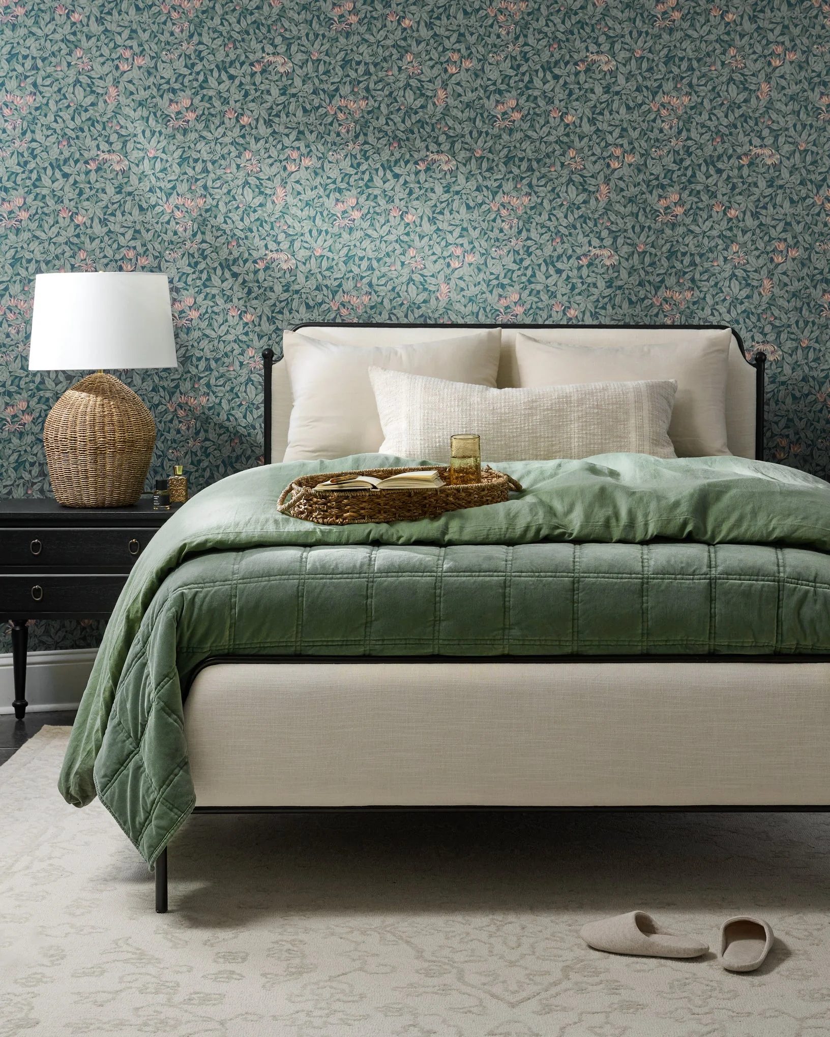 Weekend Velvet Quilt - Dusty Green - Image 7