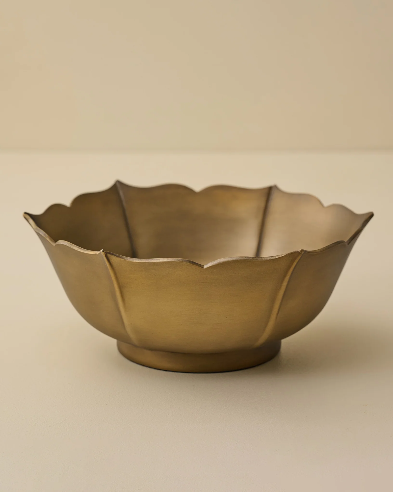 Ellie Antiqued Brass Decorative Bowl - Image 2