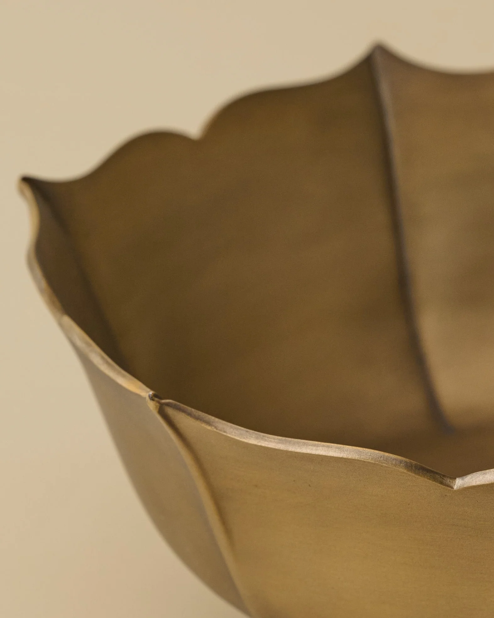 Ellie Antiqued Brass Decorative Bowl - Image 3