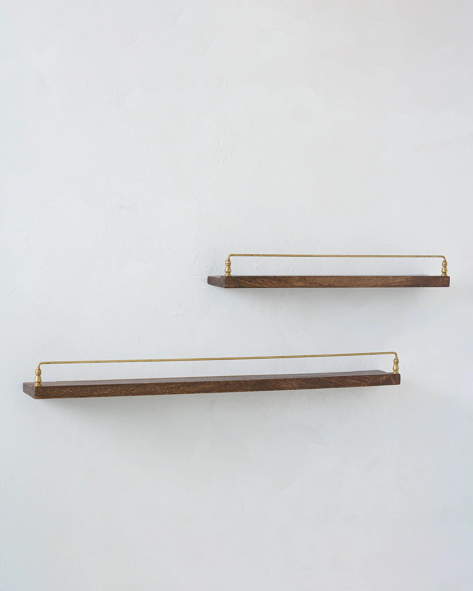 Elliott Wood and Brass Picture Ledge