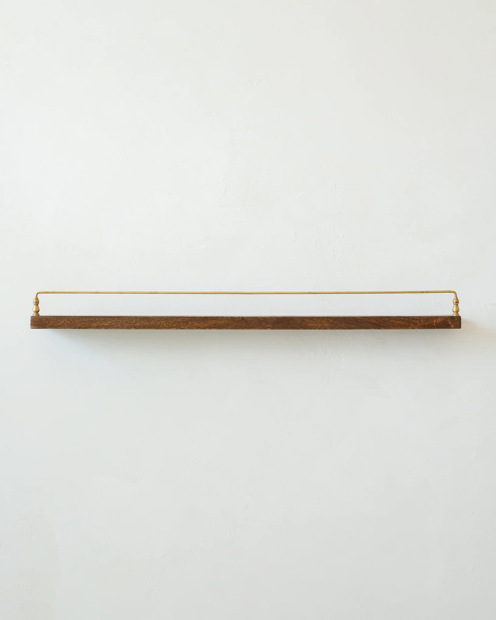 Elliott Wood and Brass Picture Ledge - Image 3