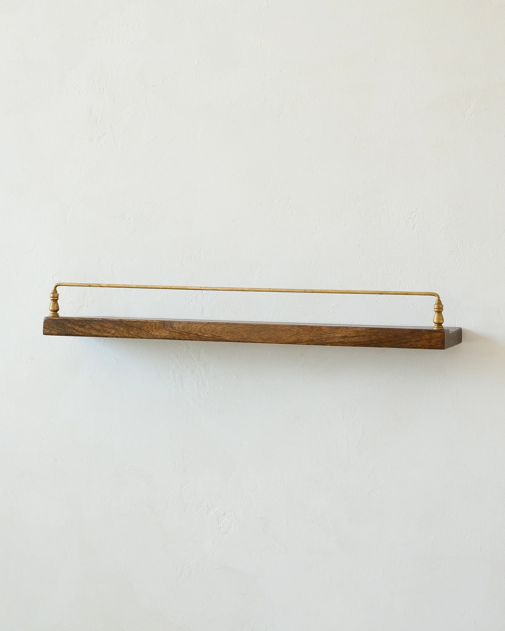 Elliott Wood and Brass Picture Ledge - Image 5