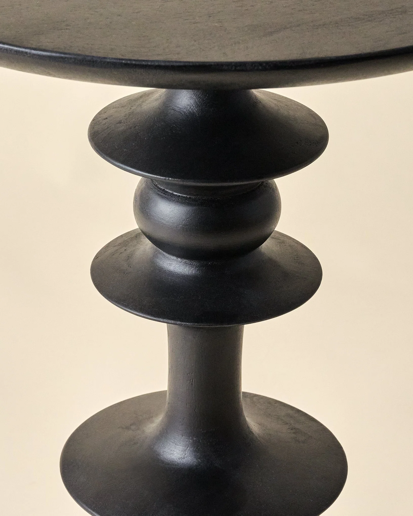 Enzo Turned Wood Side Table - Image 6