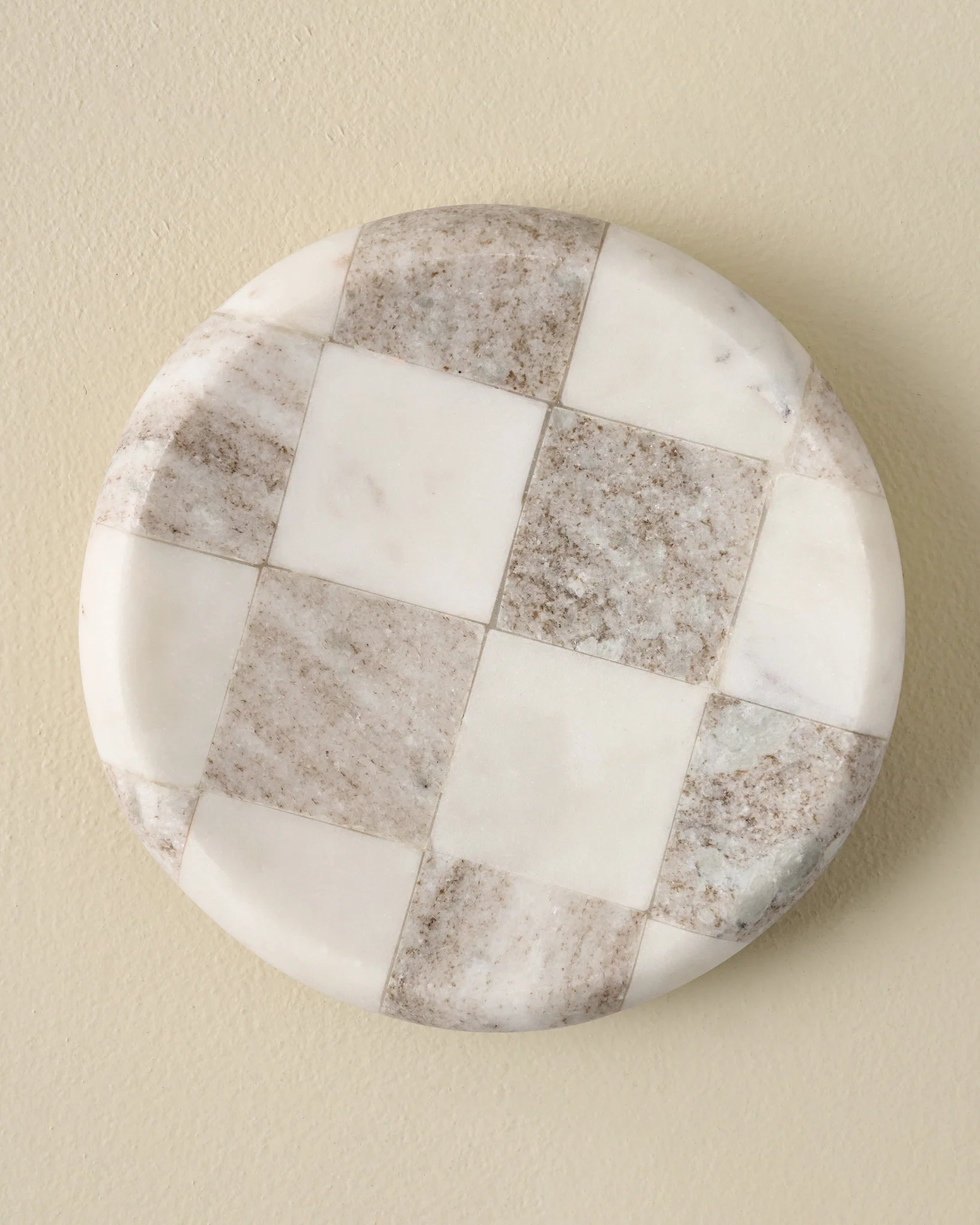Everett Checkered Marble Trinket Tray - Image 2