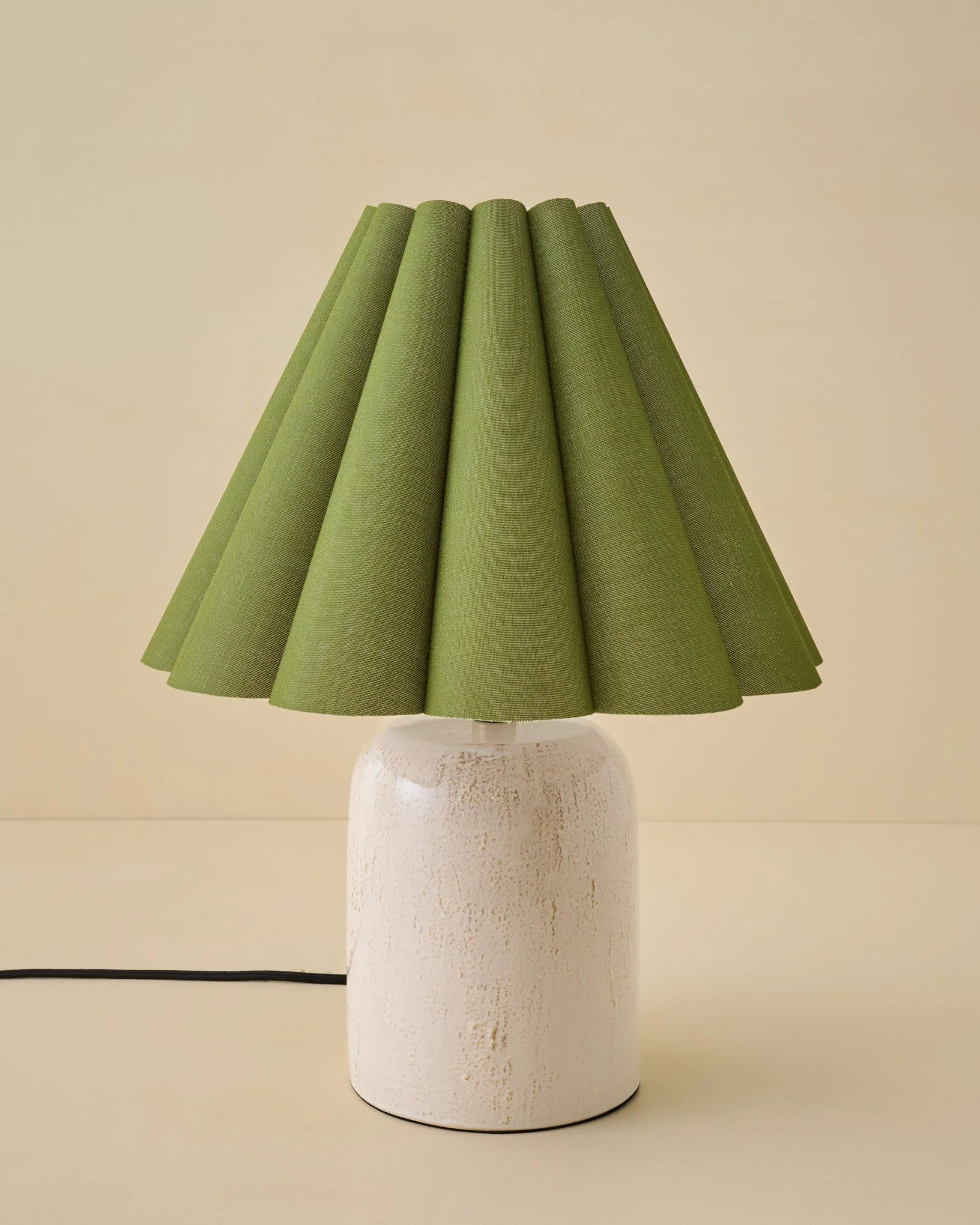 Farrah Table Lamp - Textured Cream