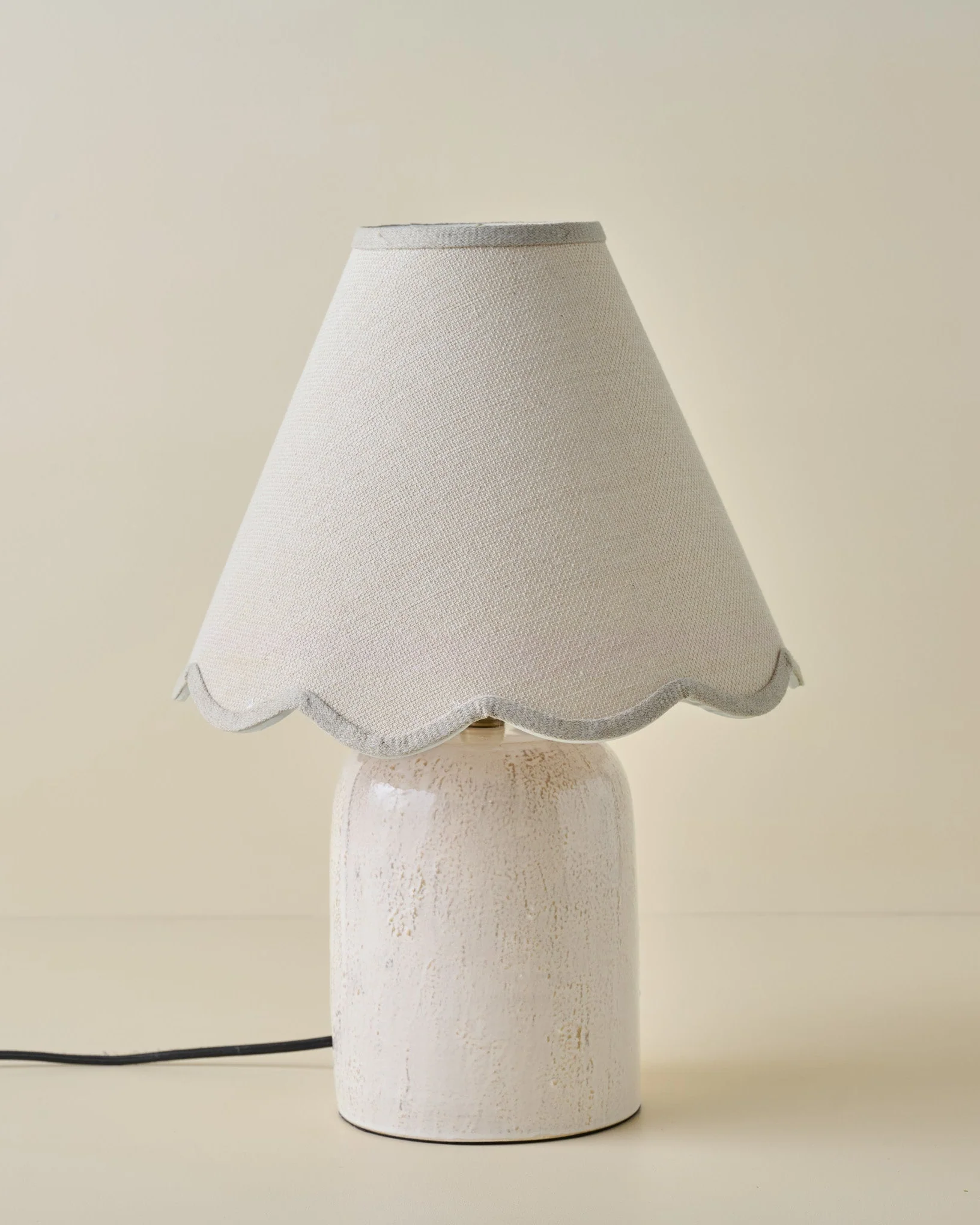Farrah Table Lamp - Textured Cream - Image 6