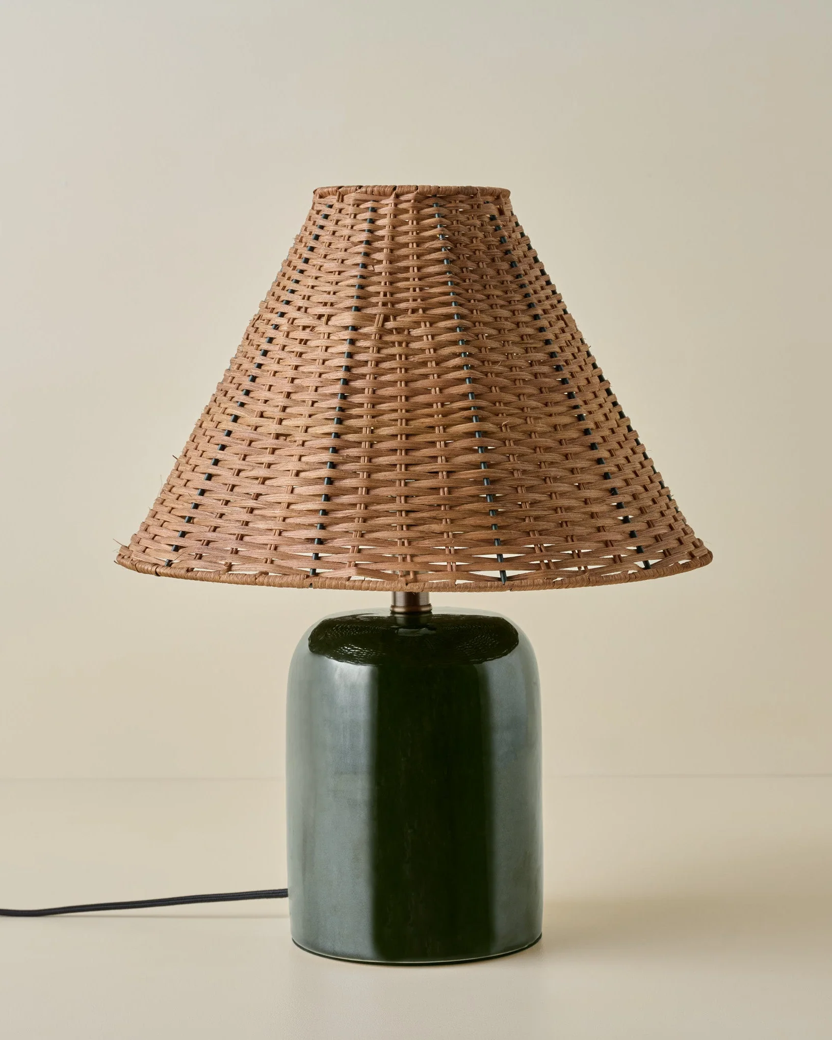 Farrah Table Lamp - Textured Green