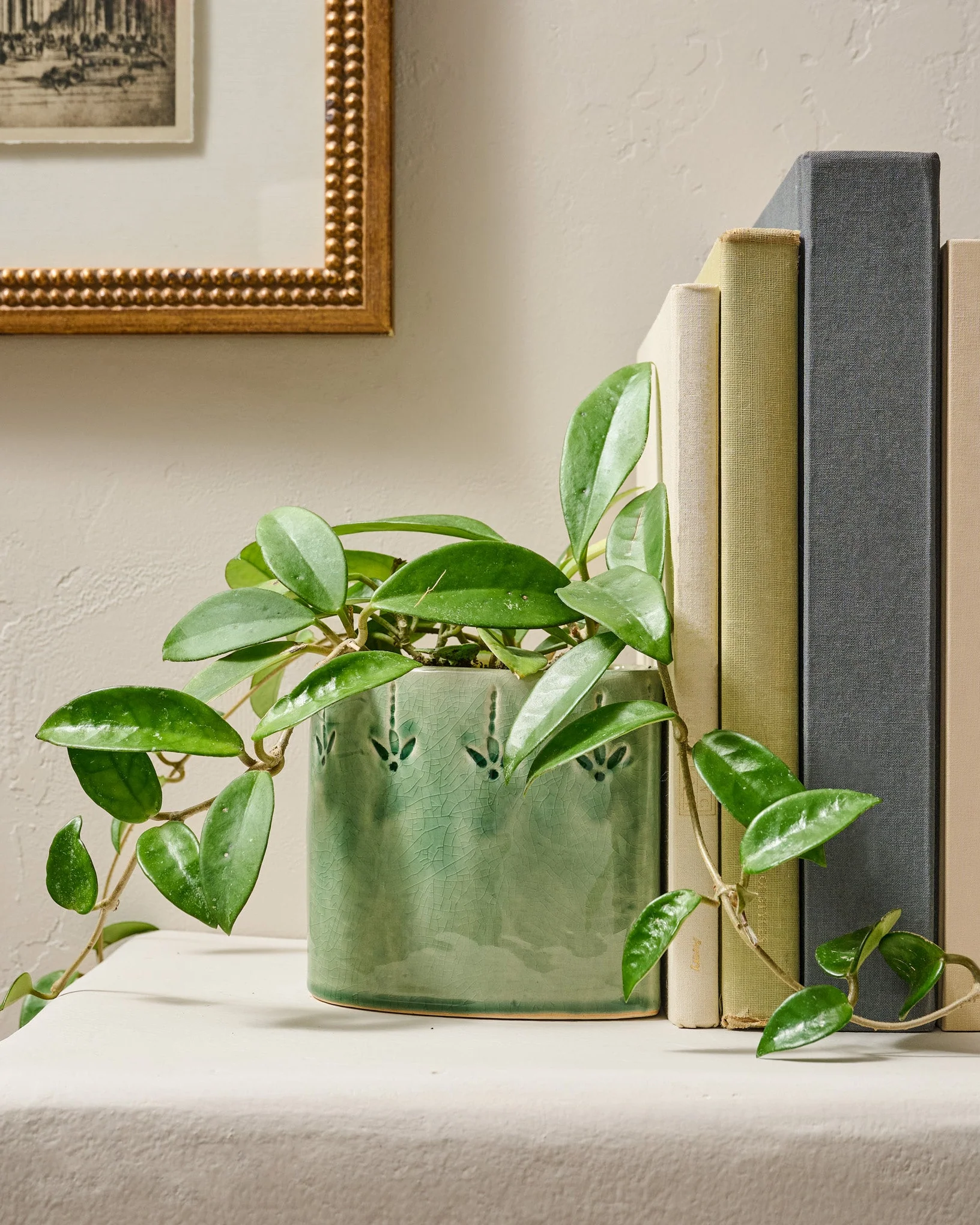 Floral Debossed Bookends