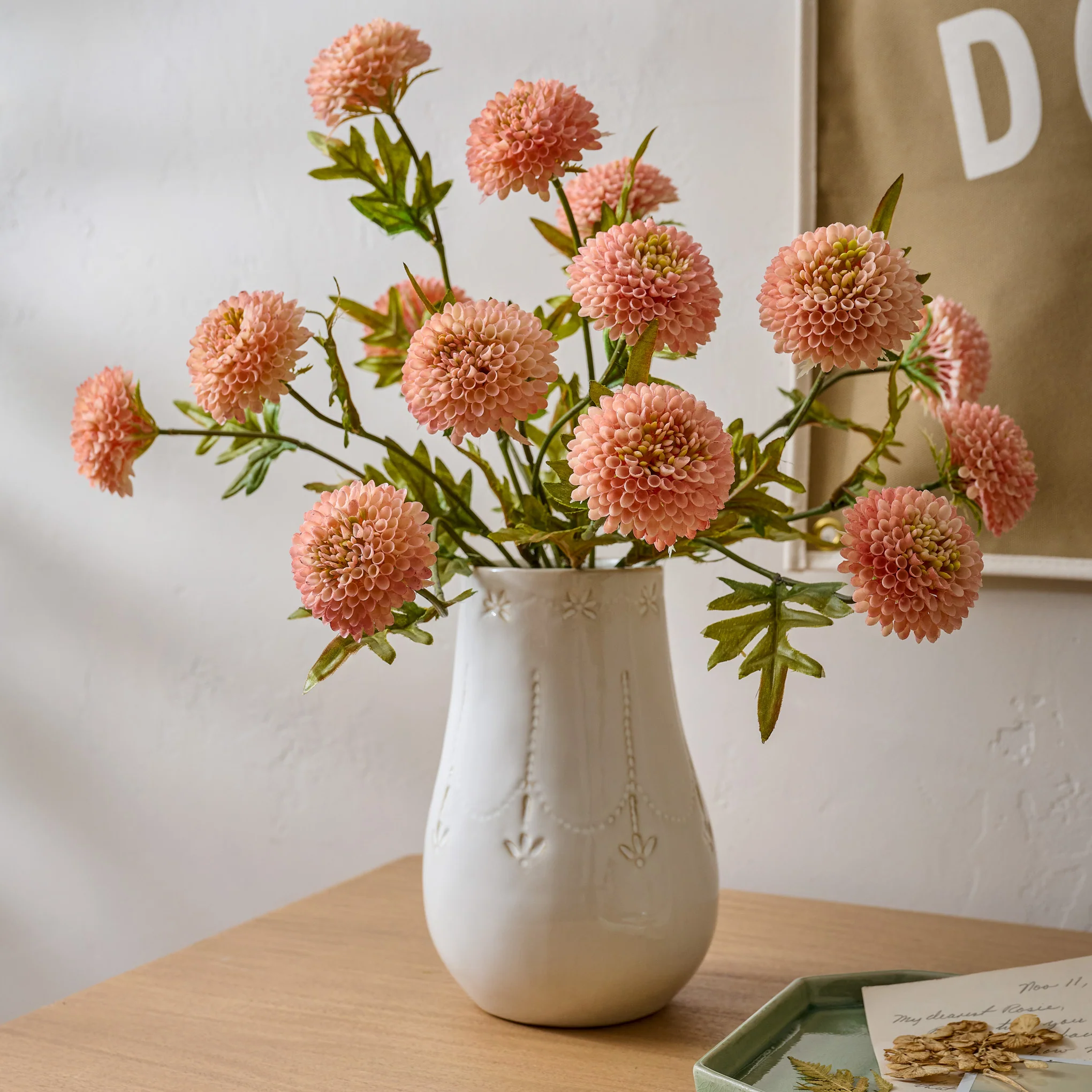 Floral Glazed Ceramic Maisie Vase - Image 2