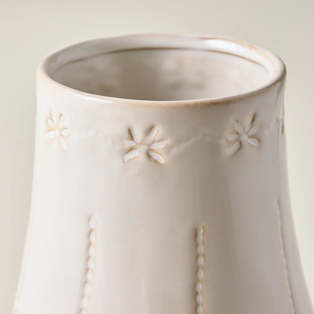Floral Glazed Ceramic Maisie Vase - Image 3