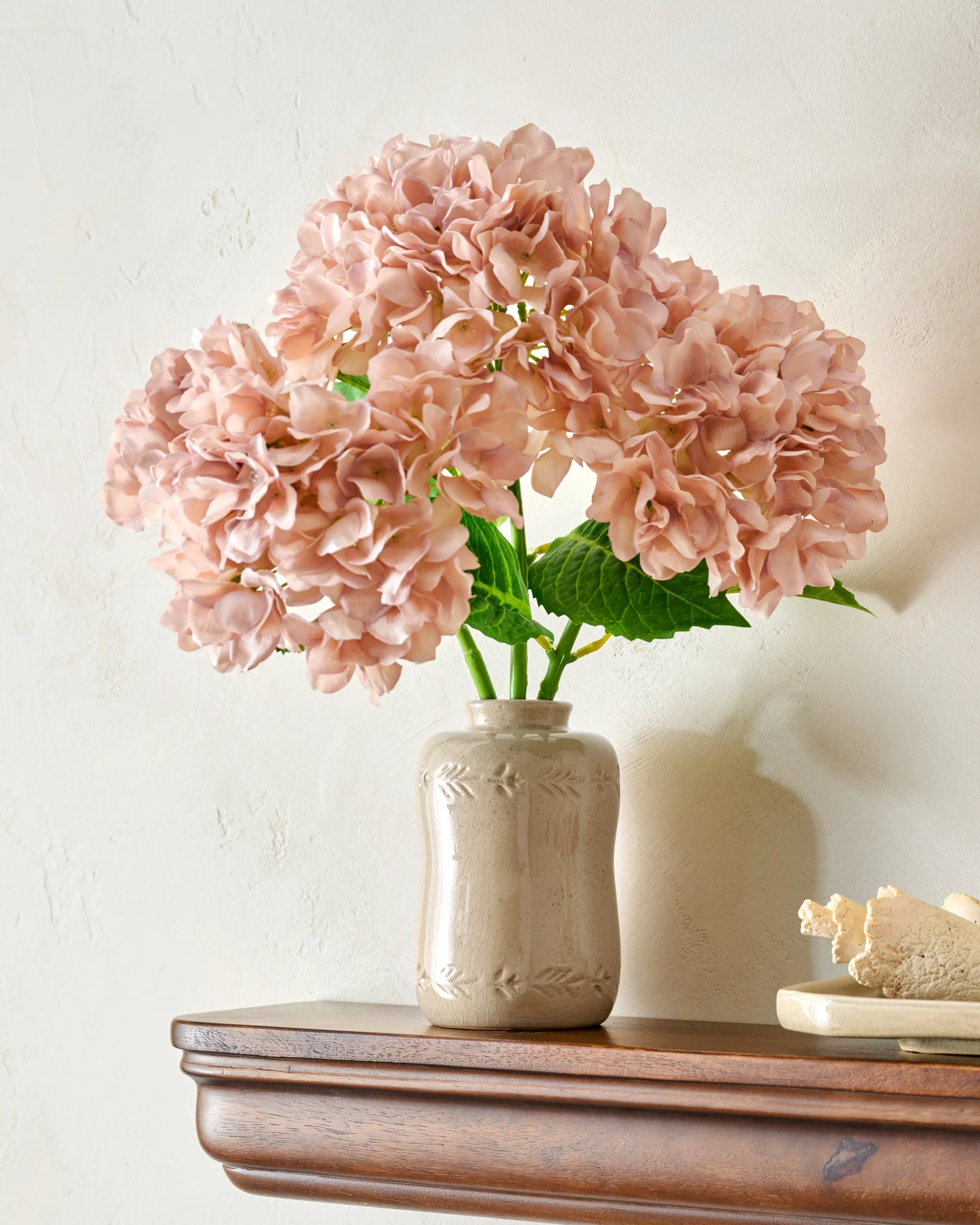 Floral Glazed Debossed Bud Vase - Image 2