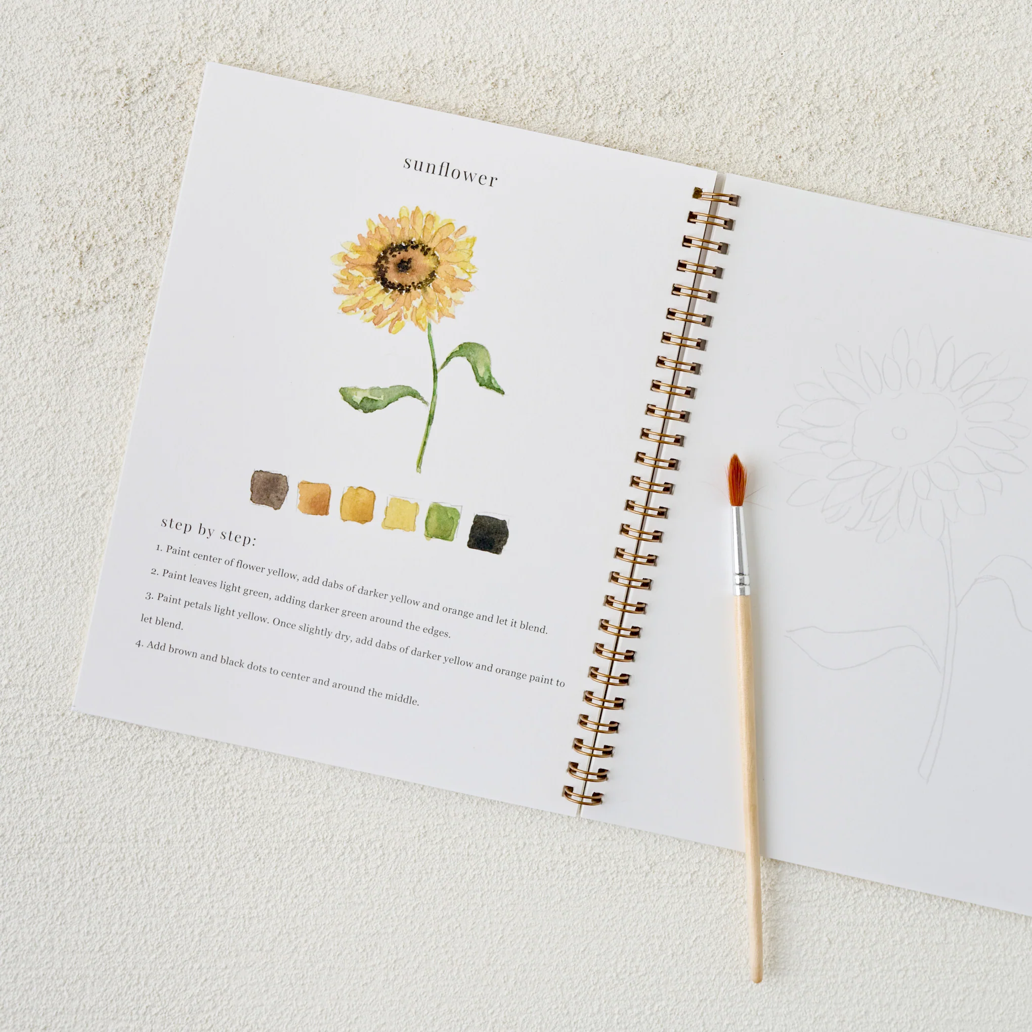 Flowers Watercolor Workbook - Image 2