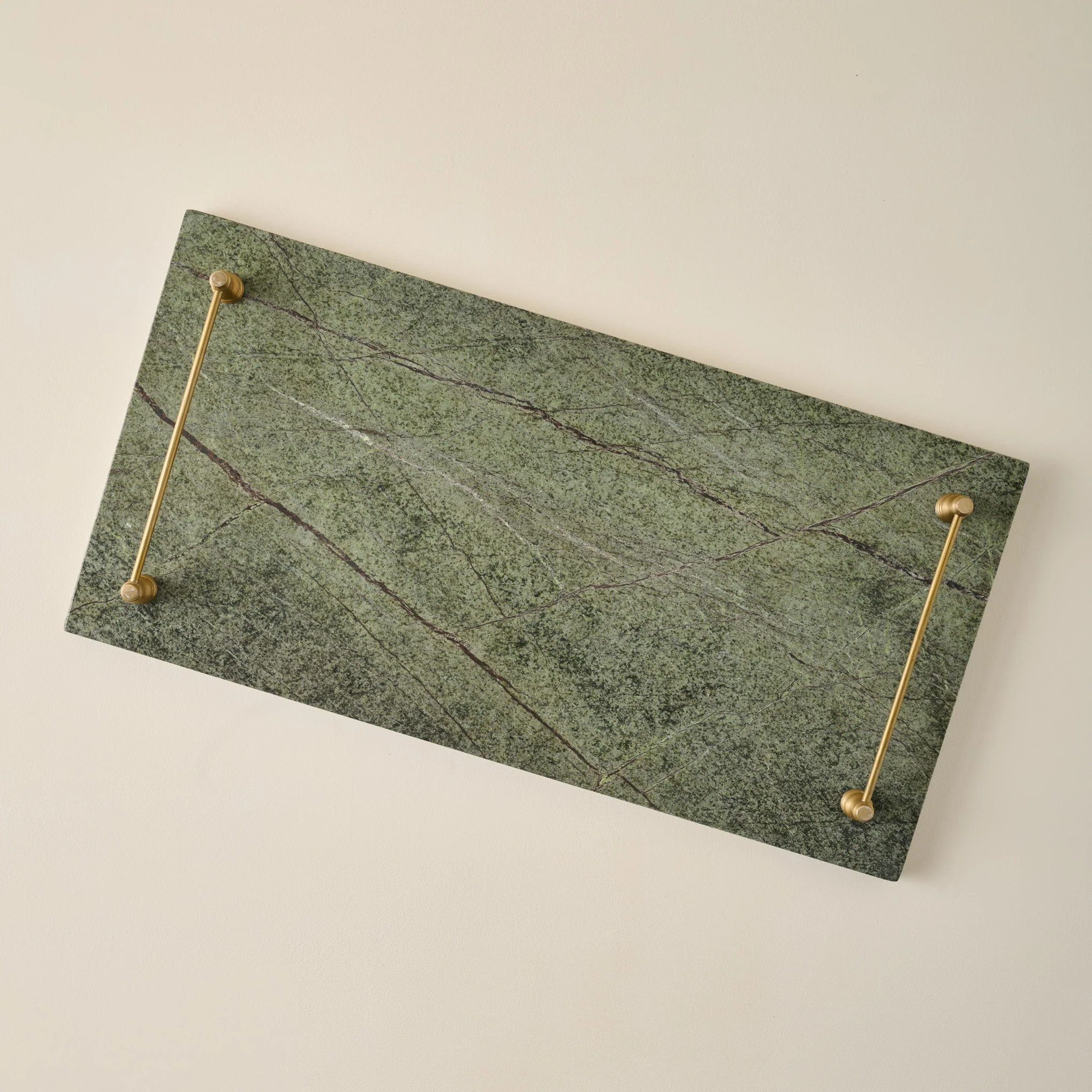Forest Marble + Brass Serving Tray - Image 2