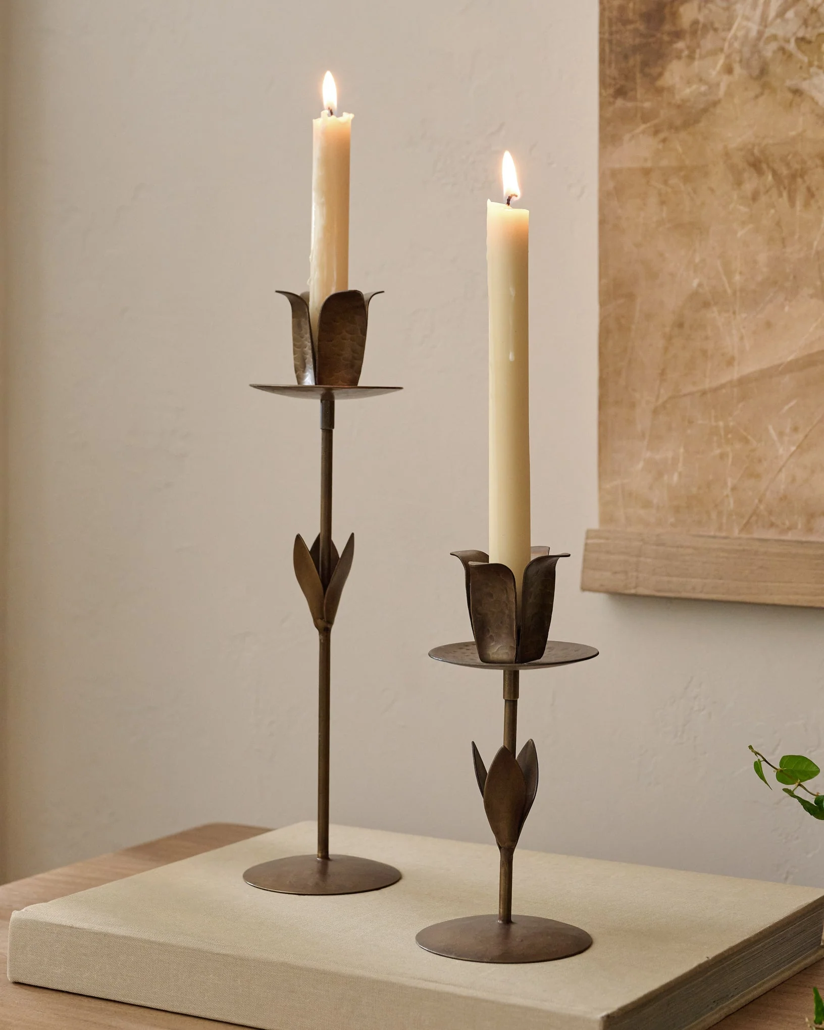 Forged Tulip Taper Holder - Image 3