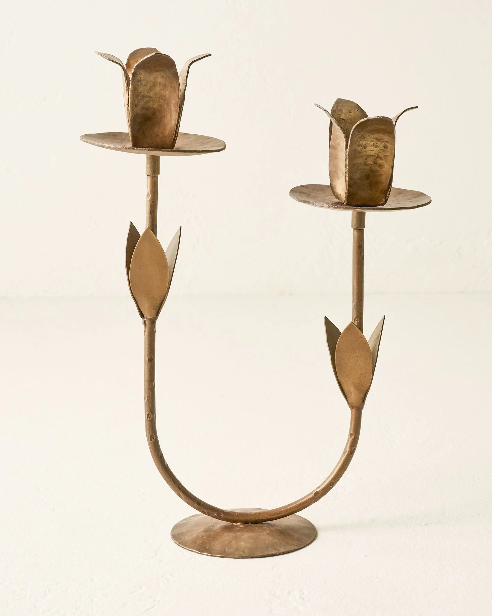 Double Forged Tulip Taper Holder - Image 2