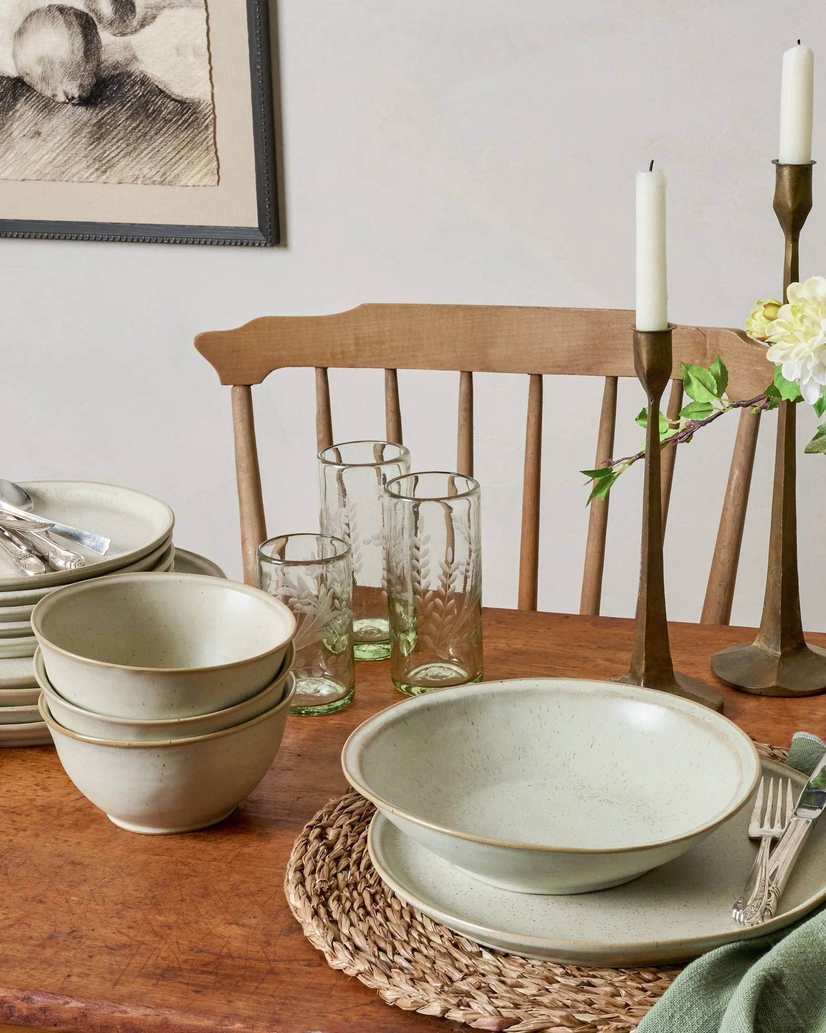 French Grey Pasta Bowl - Image 3