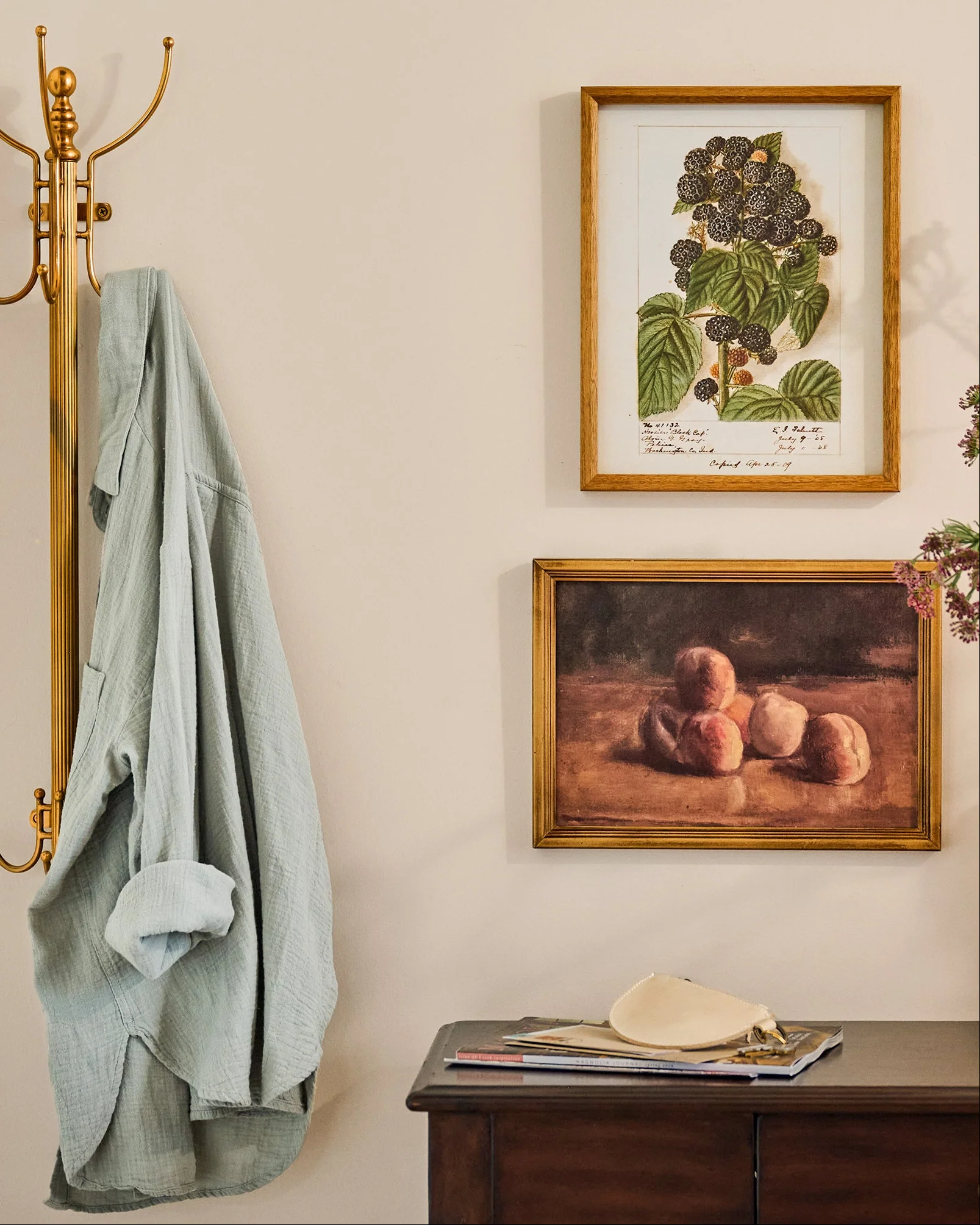 Fresh Blackberry Botanical Framed Print - Image 3