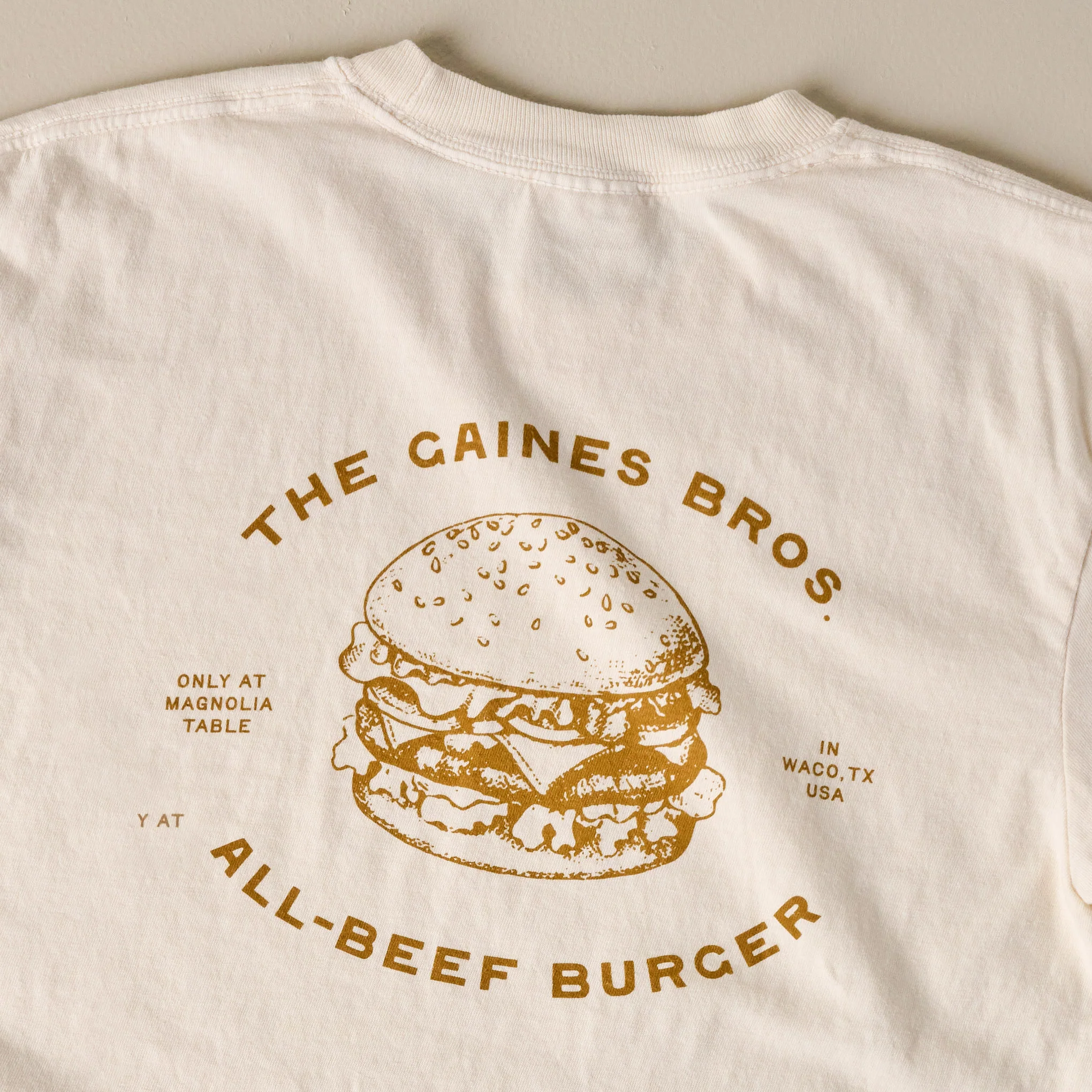 Gaines Bros Burger Ivory Tee - Image 3